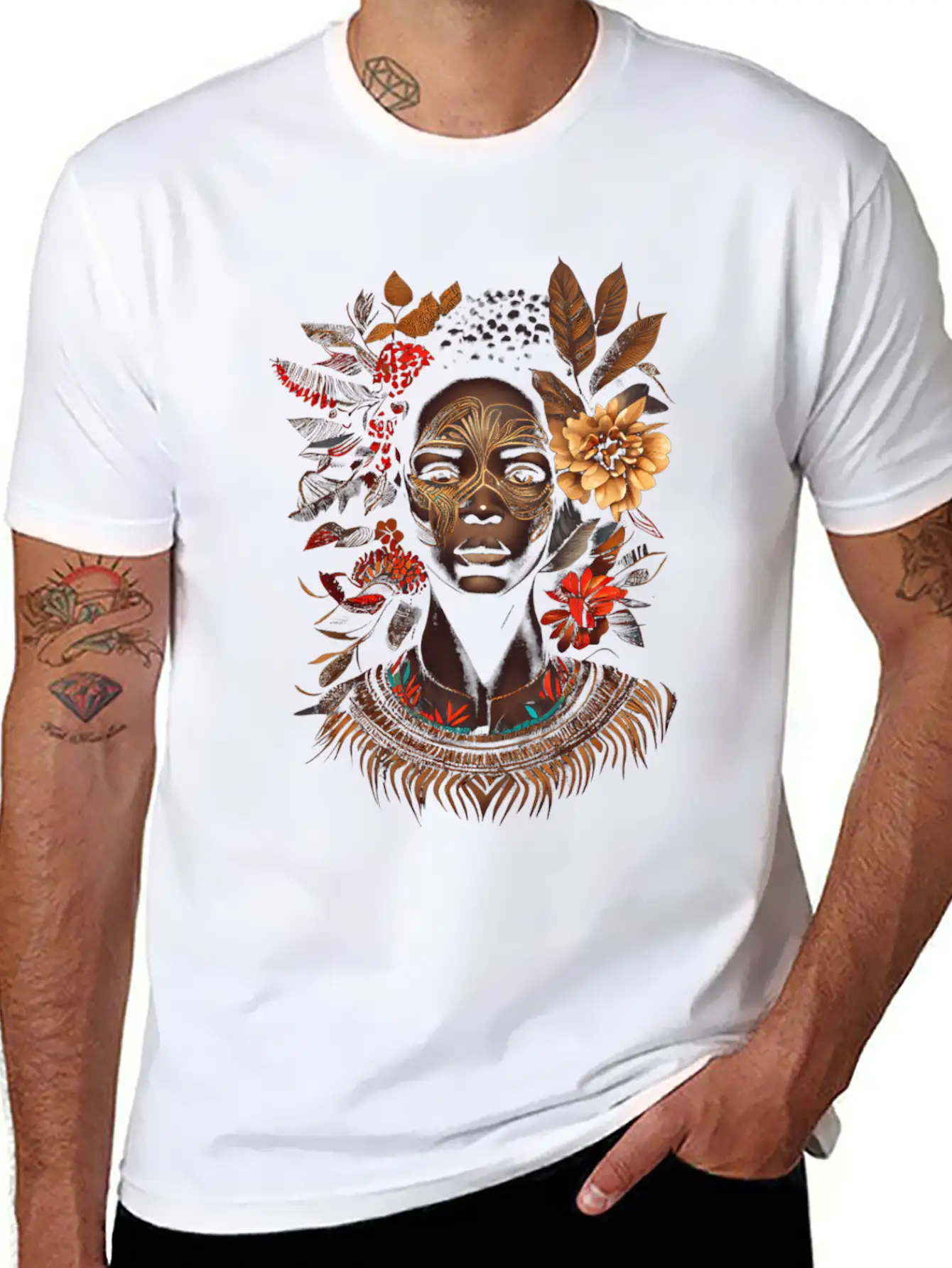 African Goddess African Tribalism And Tribal Tees Unisex Casual T-Shirt – Clean Design For Daily Comfort