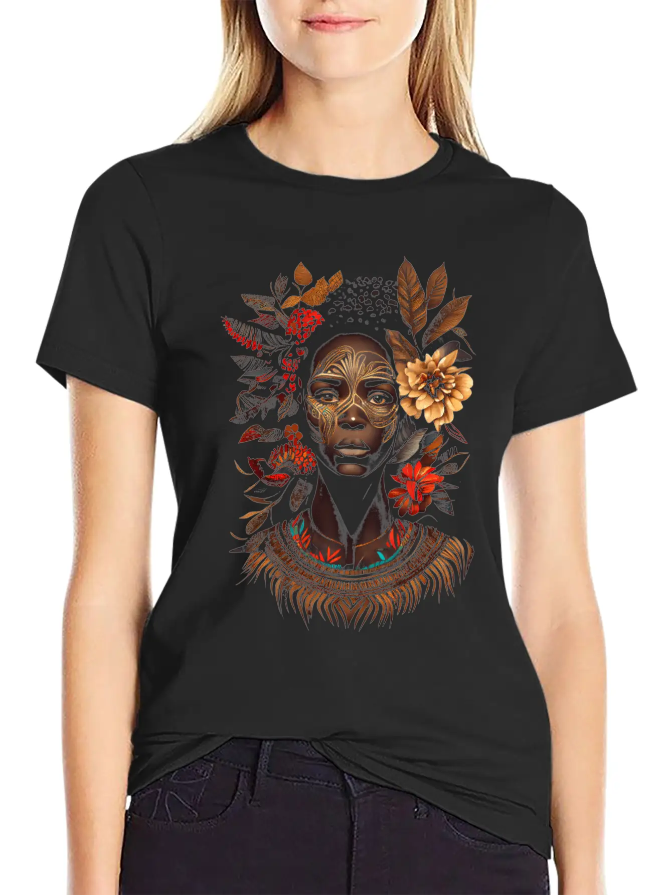 African Goddess African Tribalism And Tribal Tees Unisex Casual T-Shirt – Clean Design For Daily Comfort