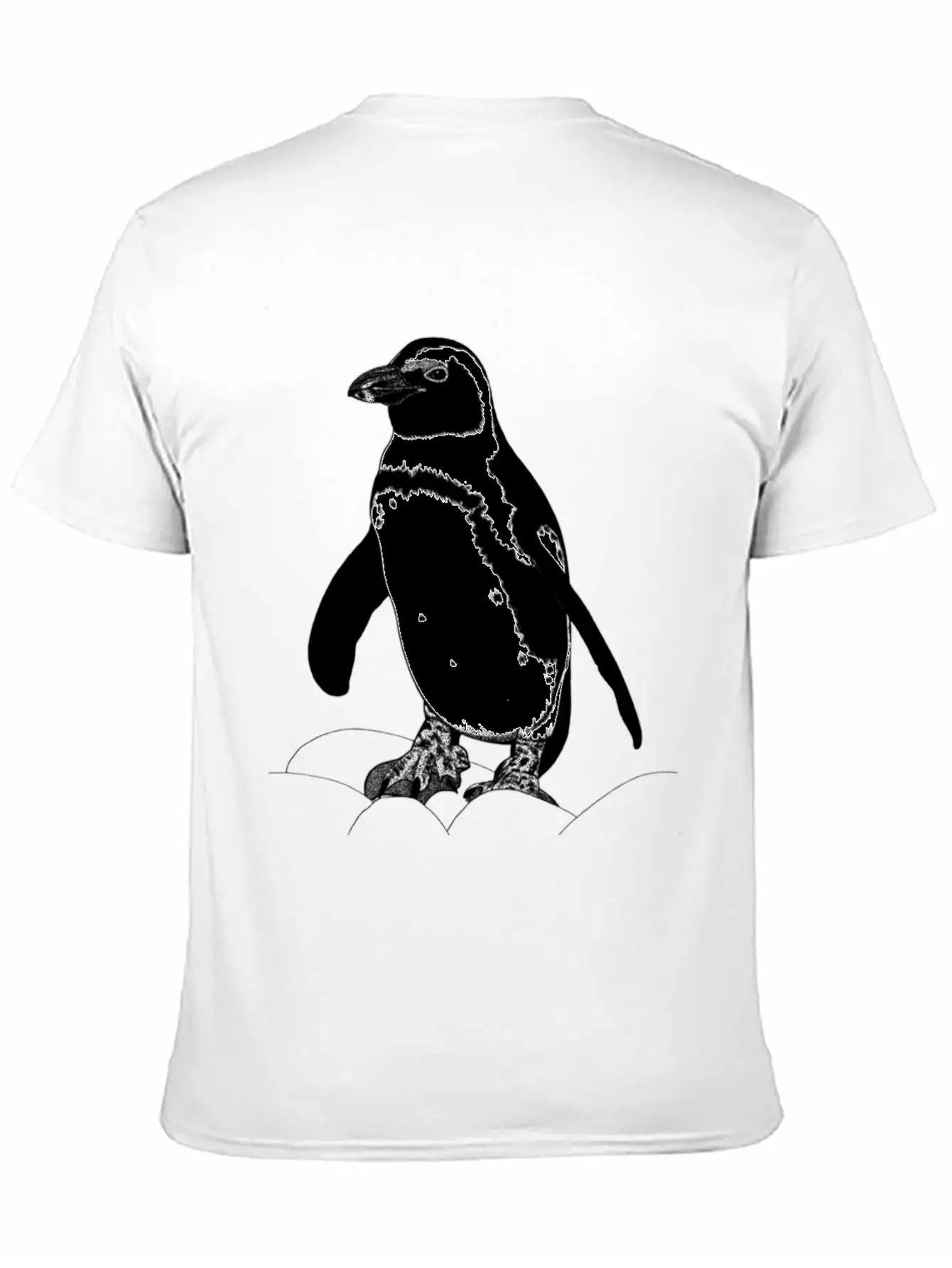 African Penguin Ink Illustration Unisex Casual T-Shirt – Clean Design For Daily Comfort