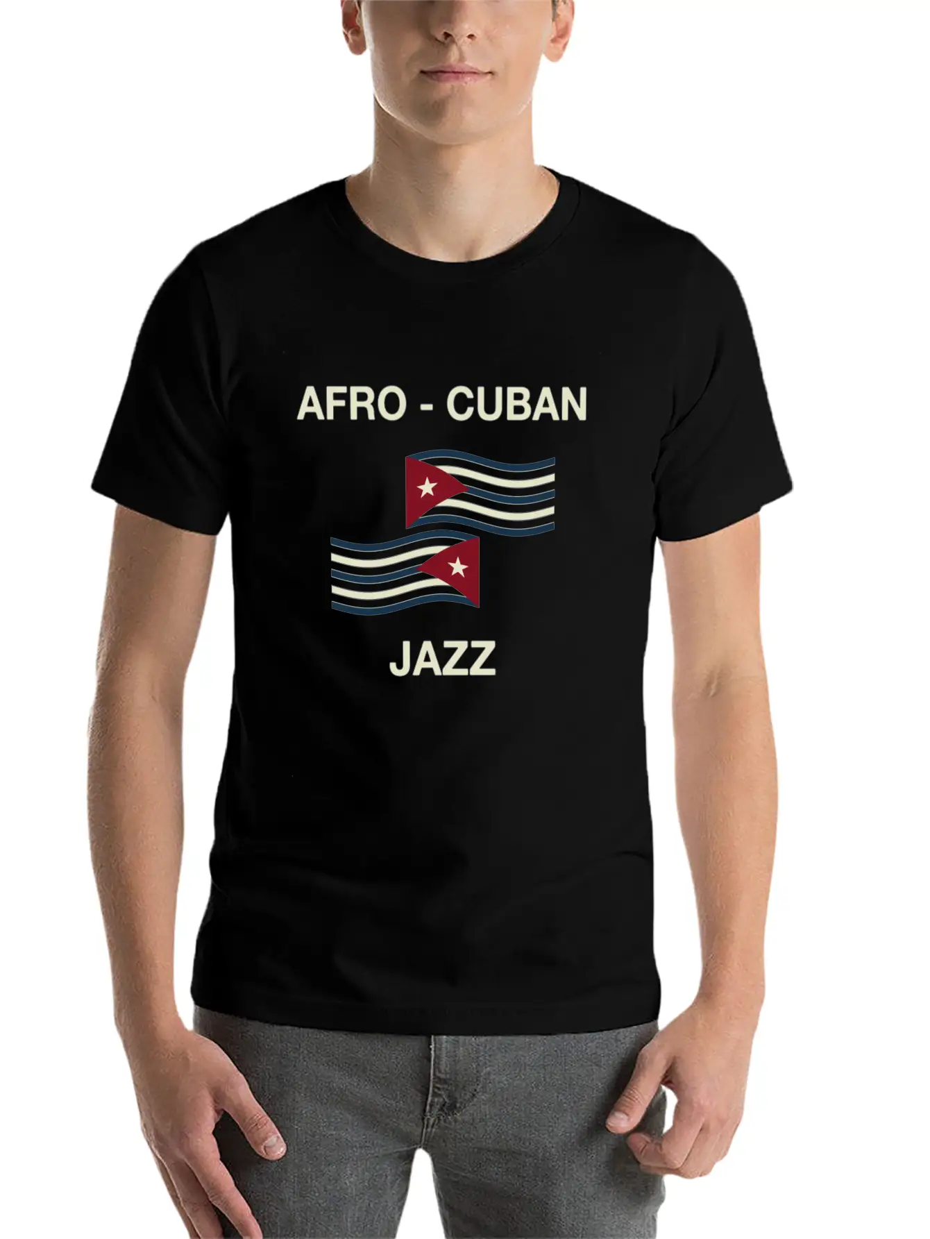 Afro Cuban Jazz Comfortable Minimalist Graphic Tee – Summer Style Essential