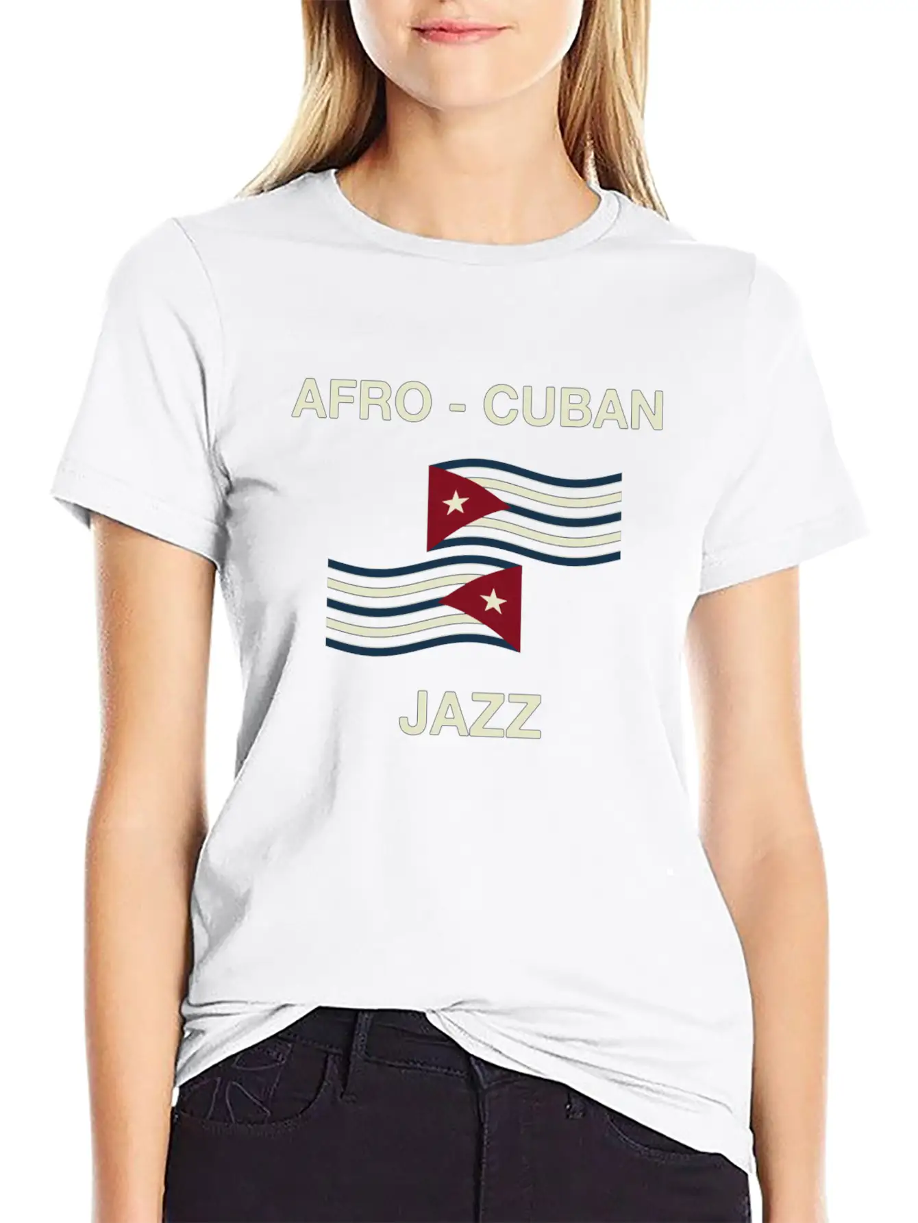 Afro Cuban Jazz Comfortable Minimalist Graphic Tee – Summer Style Essential