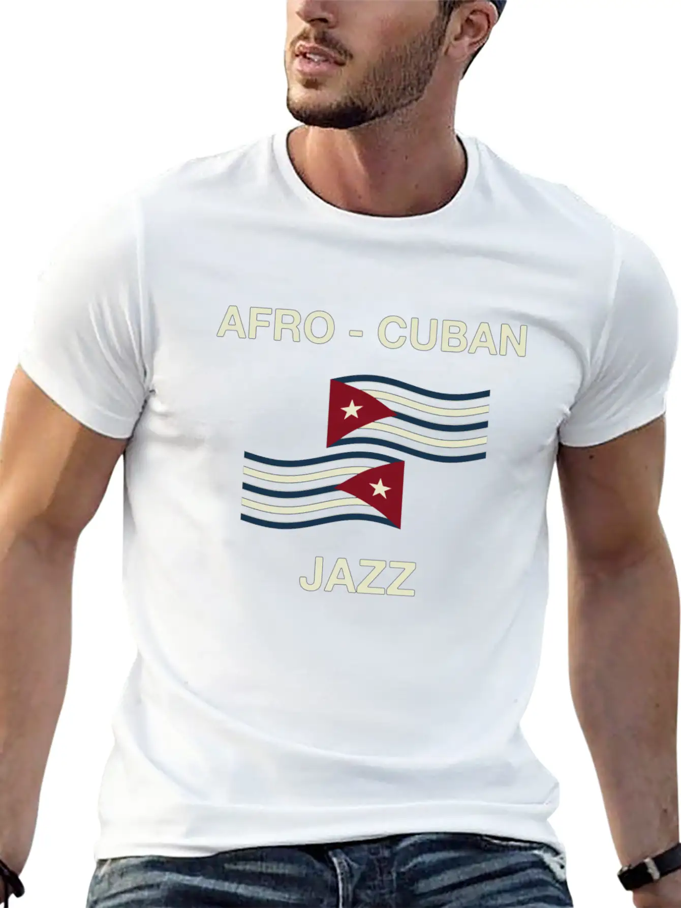 Afro Cuban Jazz Comfortable Minimalist Graphic Tee – Summer Style Essential