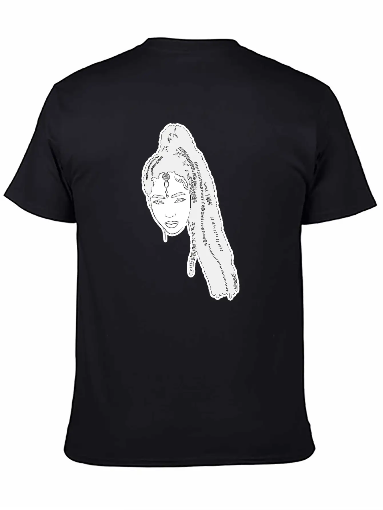 Afro Woman Black Hair Style Natural Confident Basic Graphic T-Shirt – Daily Comfort In Soft Cotton