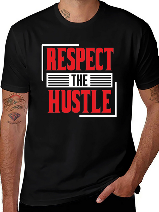 Respect The Hustle Graphic T-Shirt - Black