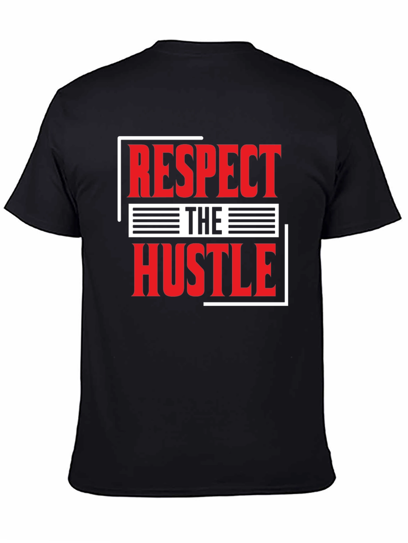 Respect The Hustle Graphic T-Shirt - Black