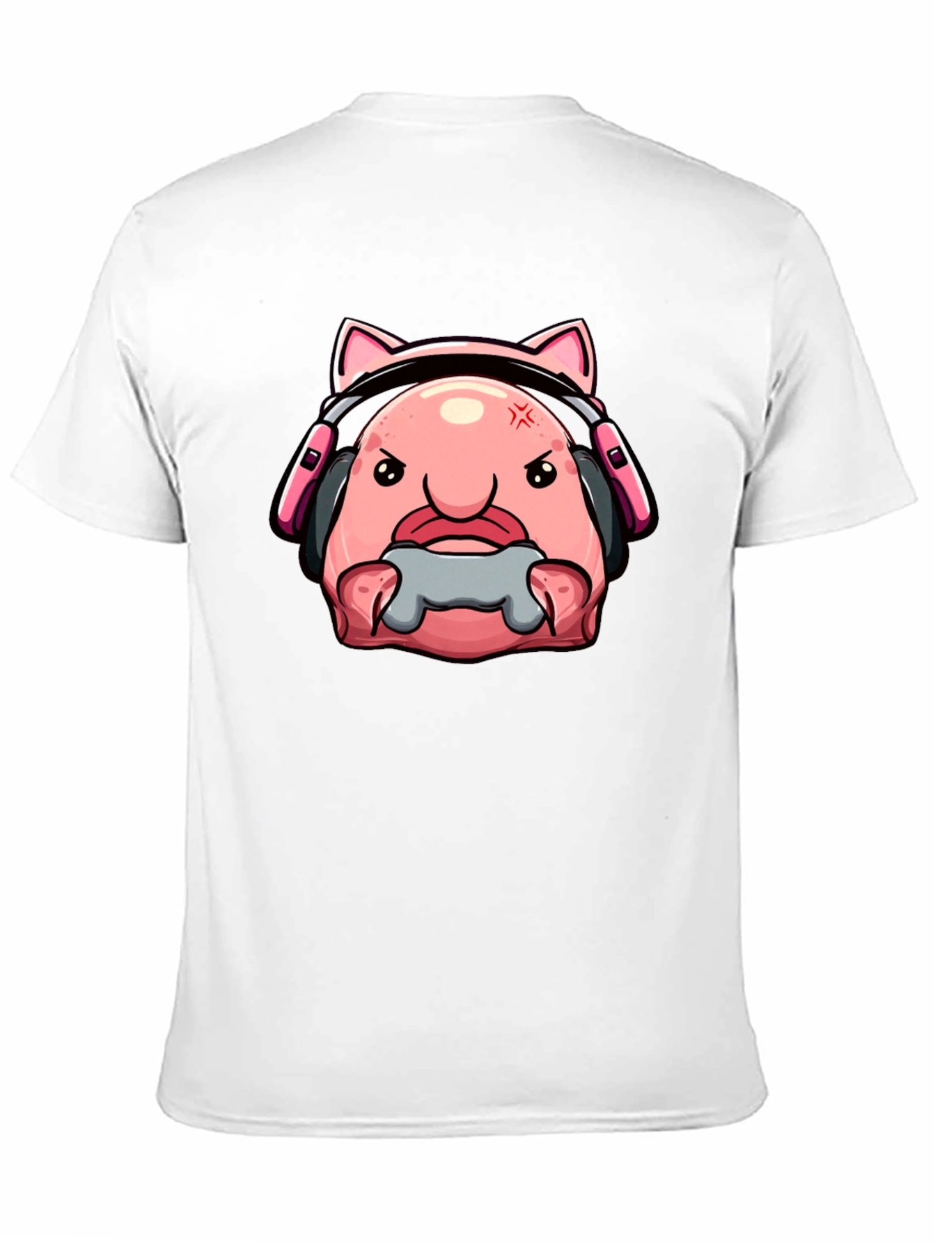 Gamer Blobfish T-Shirt - Angry Gaming Bloby
