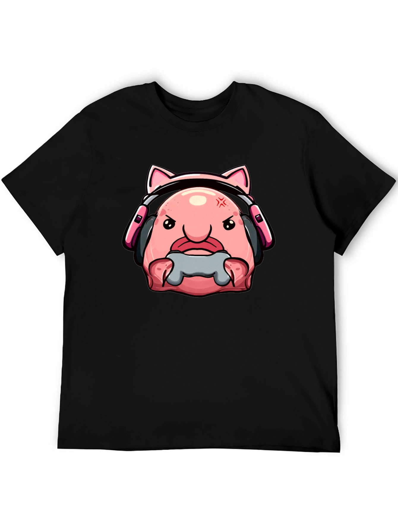 Gamer Blobfish T-Shirt - Angry Gaming Bloby