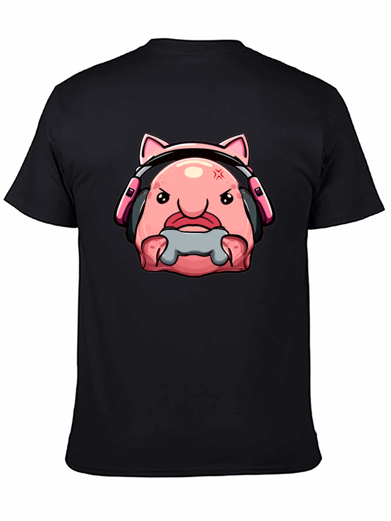 Gamer Blobfish T-Shirt - Angry Gaming Bloby