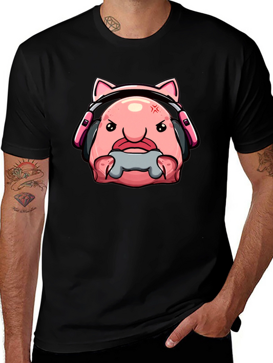 Gamer Blobfish T-Shirt - Angry Gaming Bloby