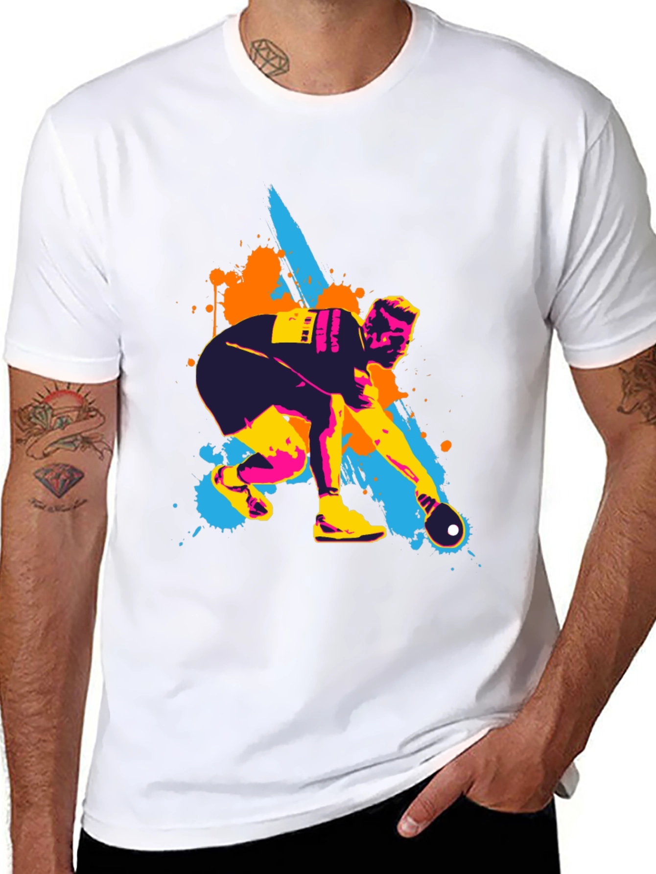 Artistic Bowling T-Shirt for Men