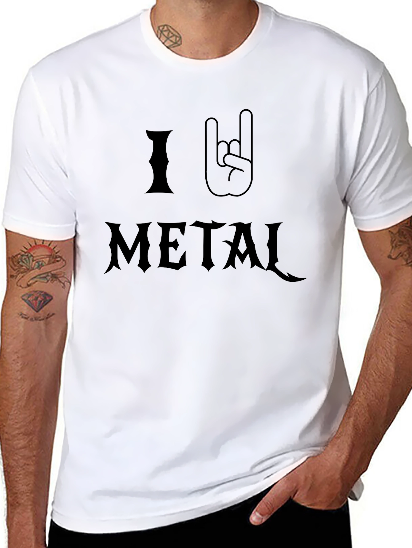 I Love Metal T-Shirt - Rock On!