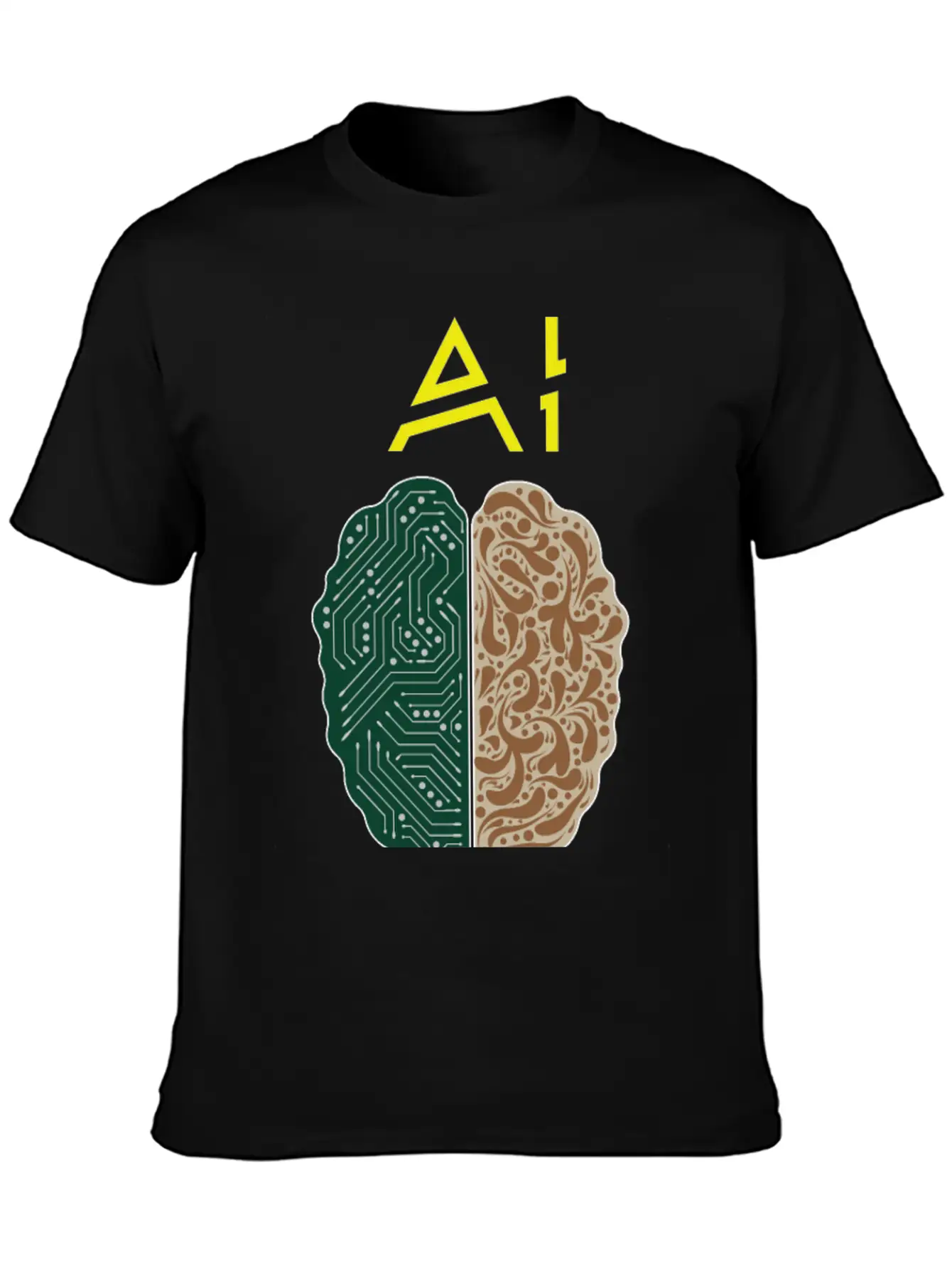 AI No Match To Human Stupidity Essential Unisex Summer Tee – Soft Cotton Casual Fit