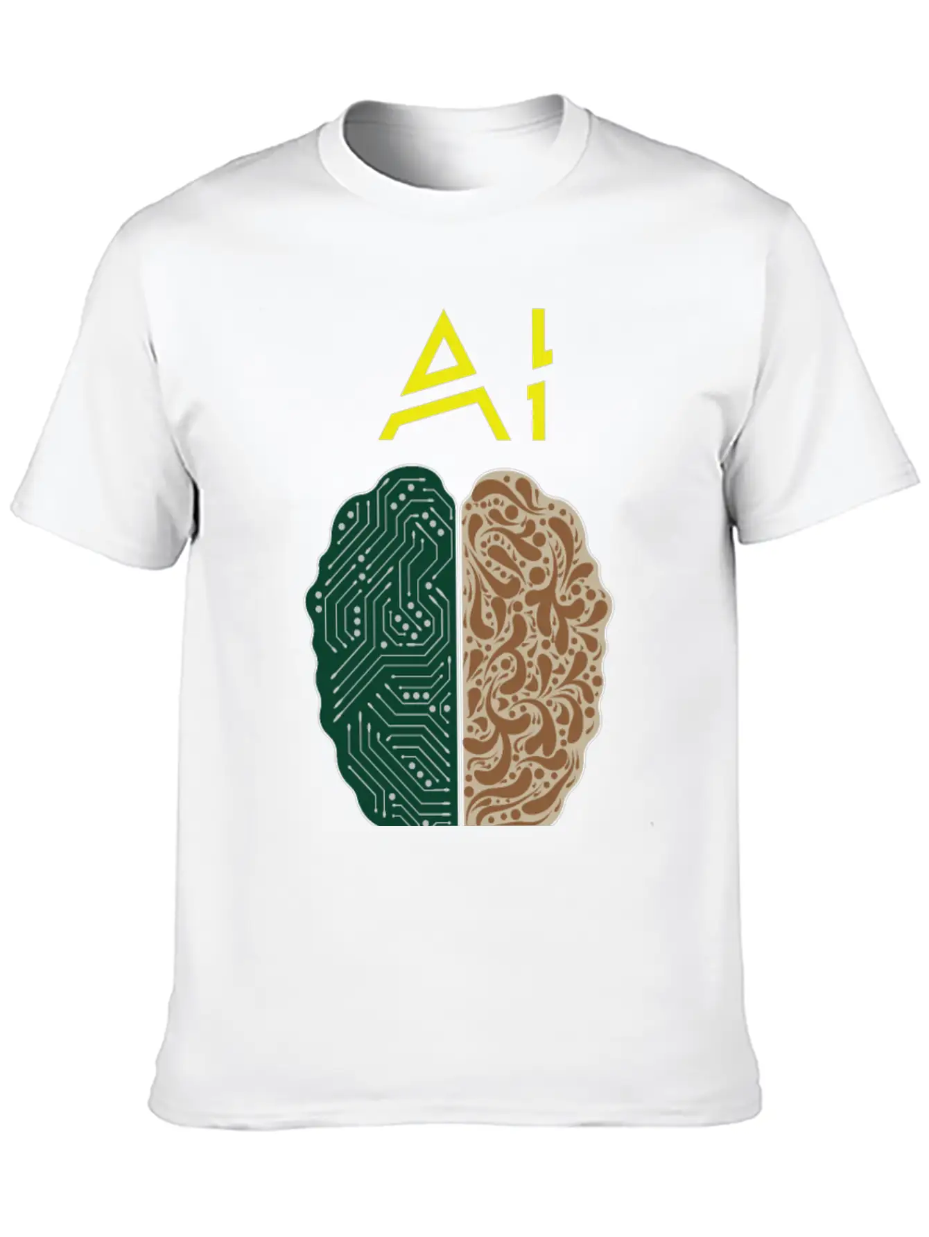 AI No Match To Human Stupidity Essential Unisex Summer Tee – Soft Cotton Casual Fit