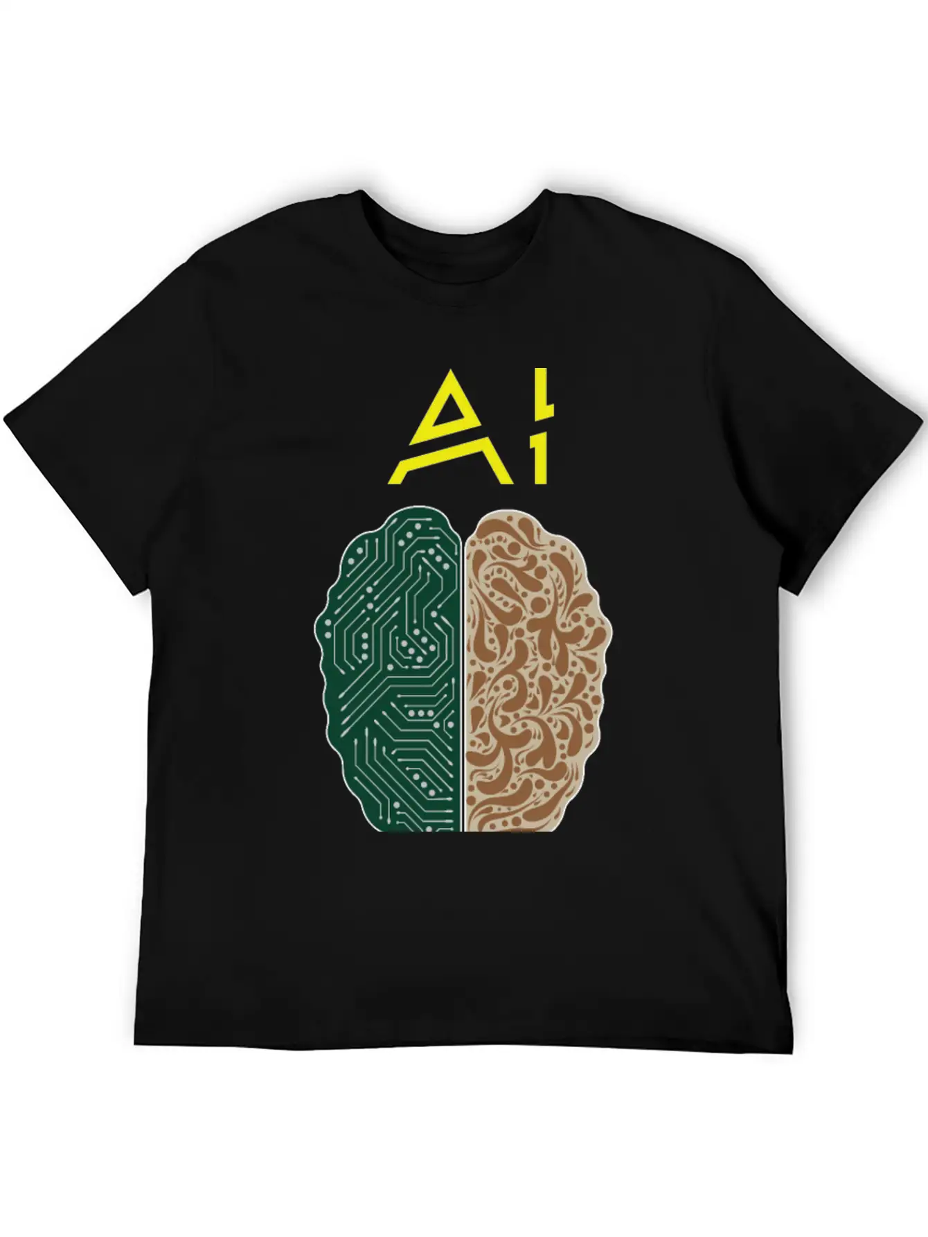 AI No Match To Human Stupidity Essential Unisex Summer Tee – Soft Cotton Casual Fit