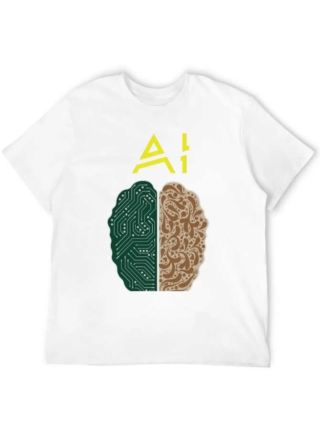AI No Match To Human Stupidity Essential Unisex Summer Tee – Soft Cotton Casual Fit