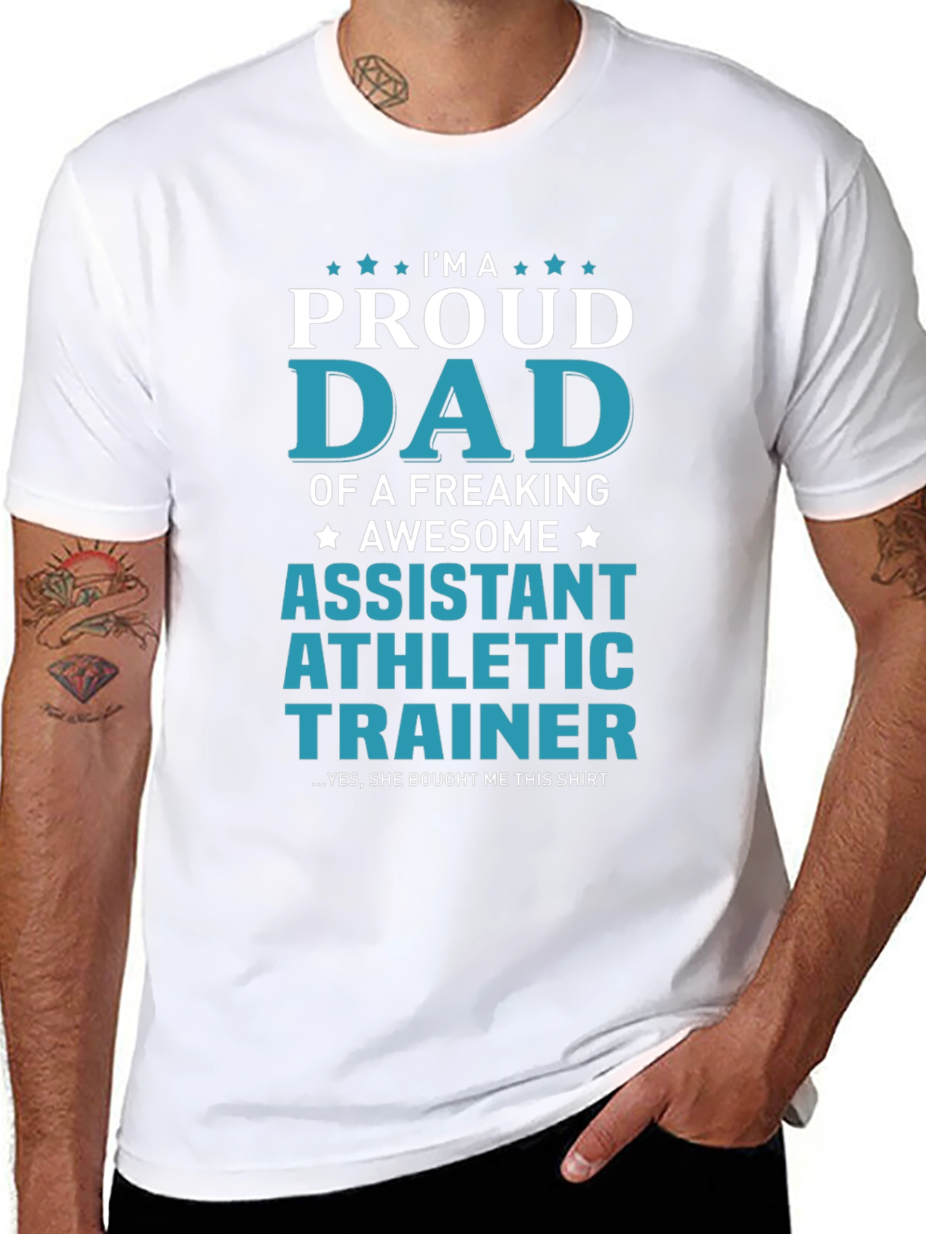 Proud Dad Assistant Athletic Trainer T-Shirt