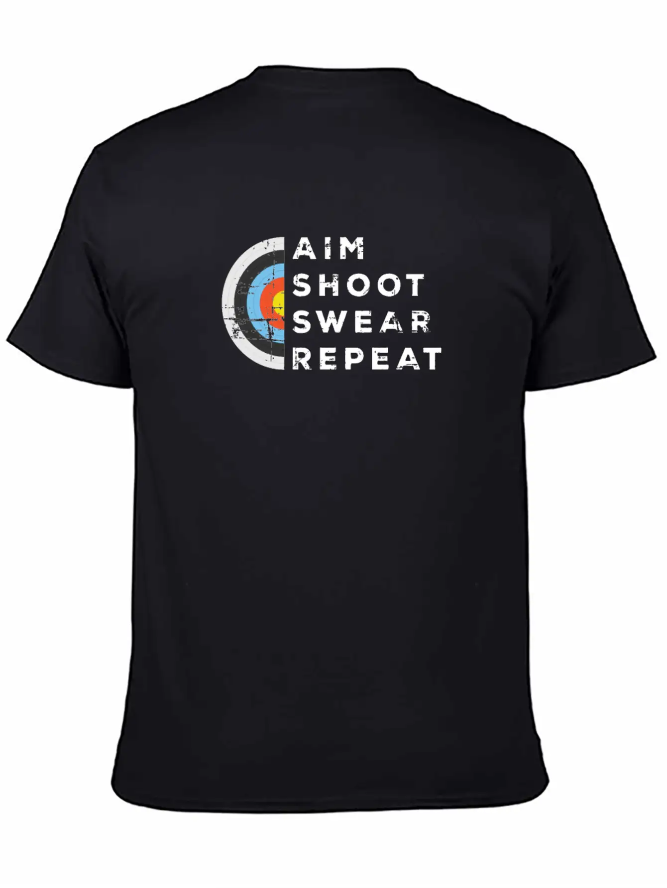 Aim Shoot Swear Archery Shooter Gift Basic Graphic T-Shirt – Daily Comfort In Soft Cotton