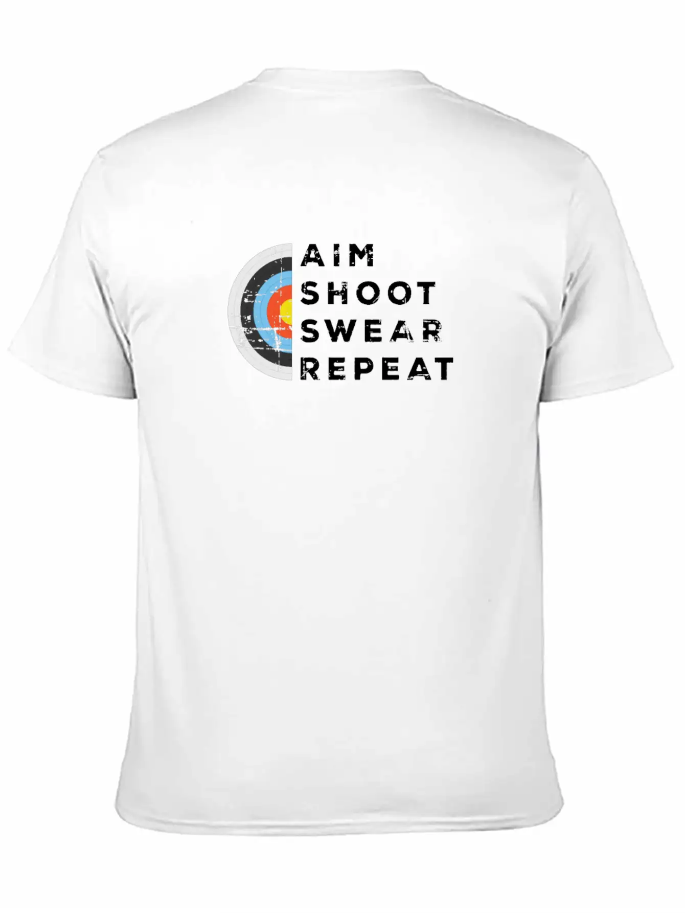 Aim Shoot Swear Archery Shooter Gift Basic Graphic T-Shirt – Daily Comfort In Soft Cotton
