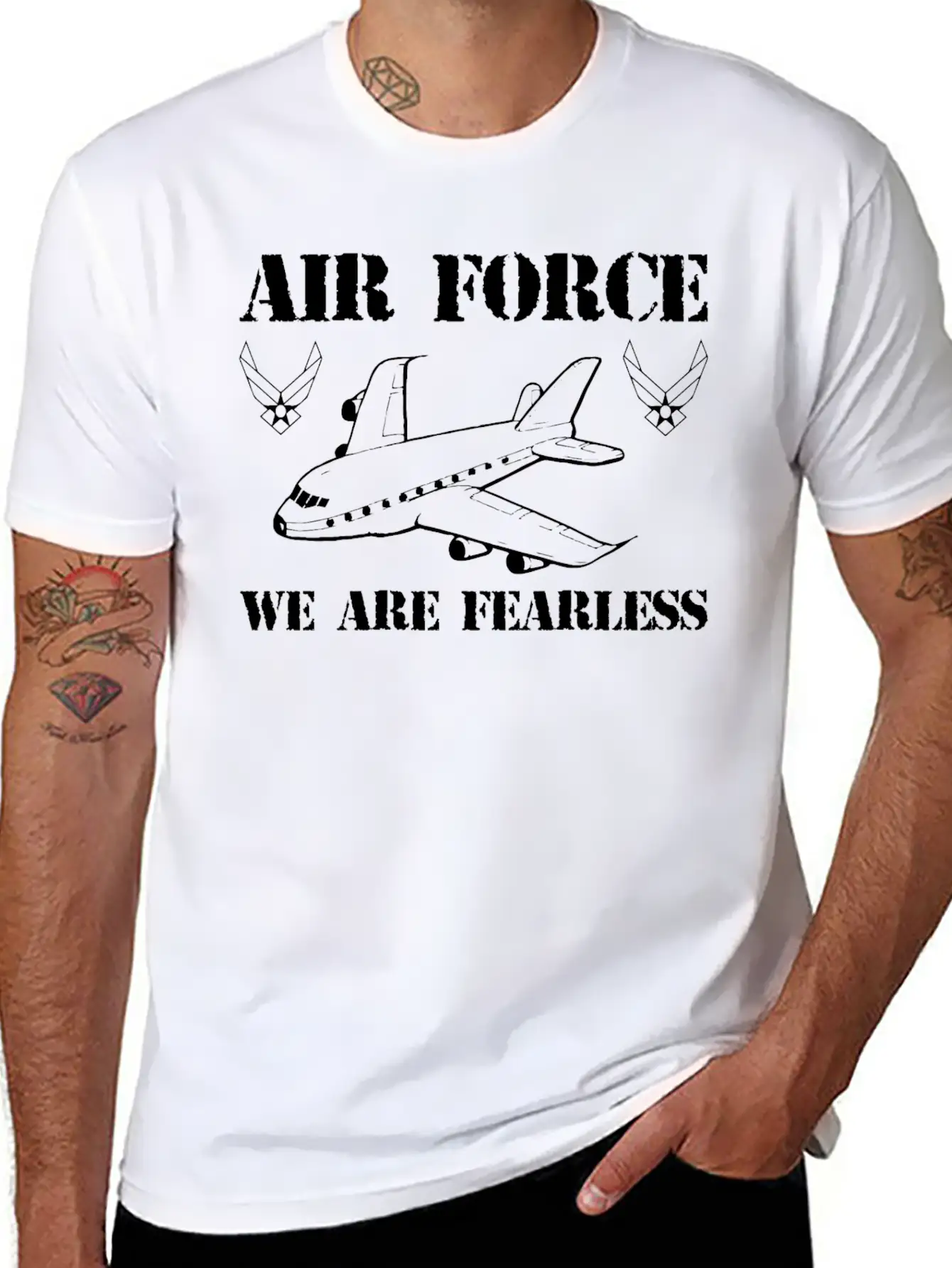 Air Force We Are Fearless Stylish Everyday T-Shirt – Unisex Basic Cotton Tee
