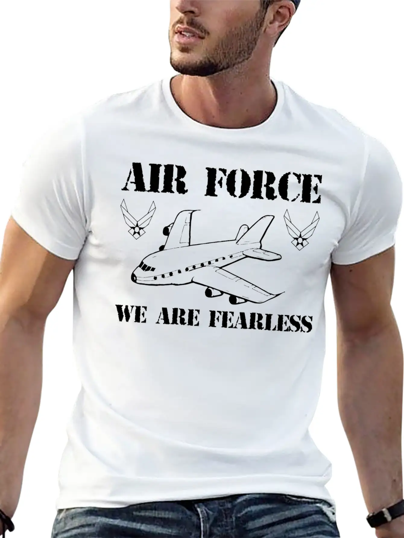 Air Force We Are Fearless Stylish Everyday T-Shirt – Unisex Basic Cotton Tee