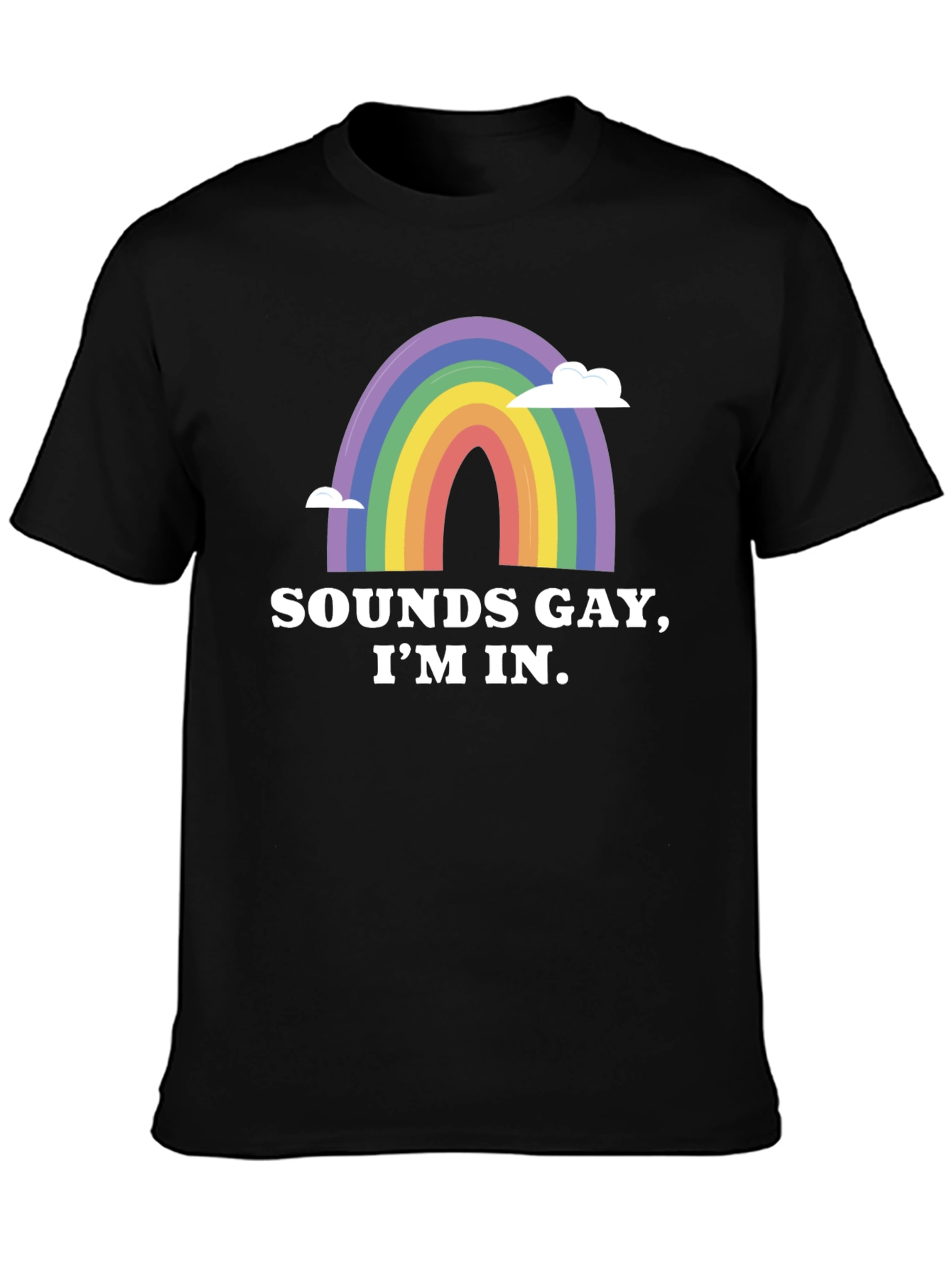 Sounds Gay Im In Rainbow Graphic Tee