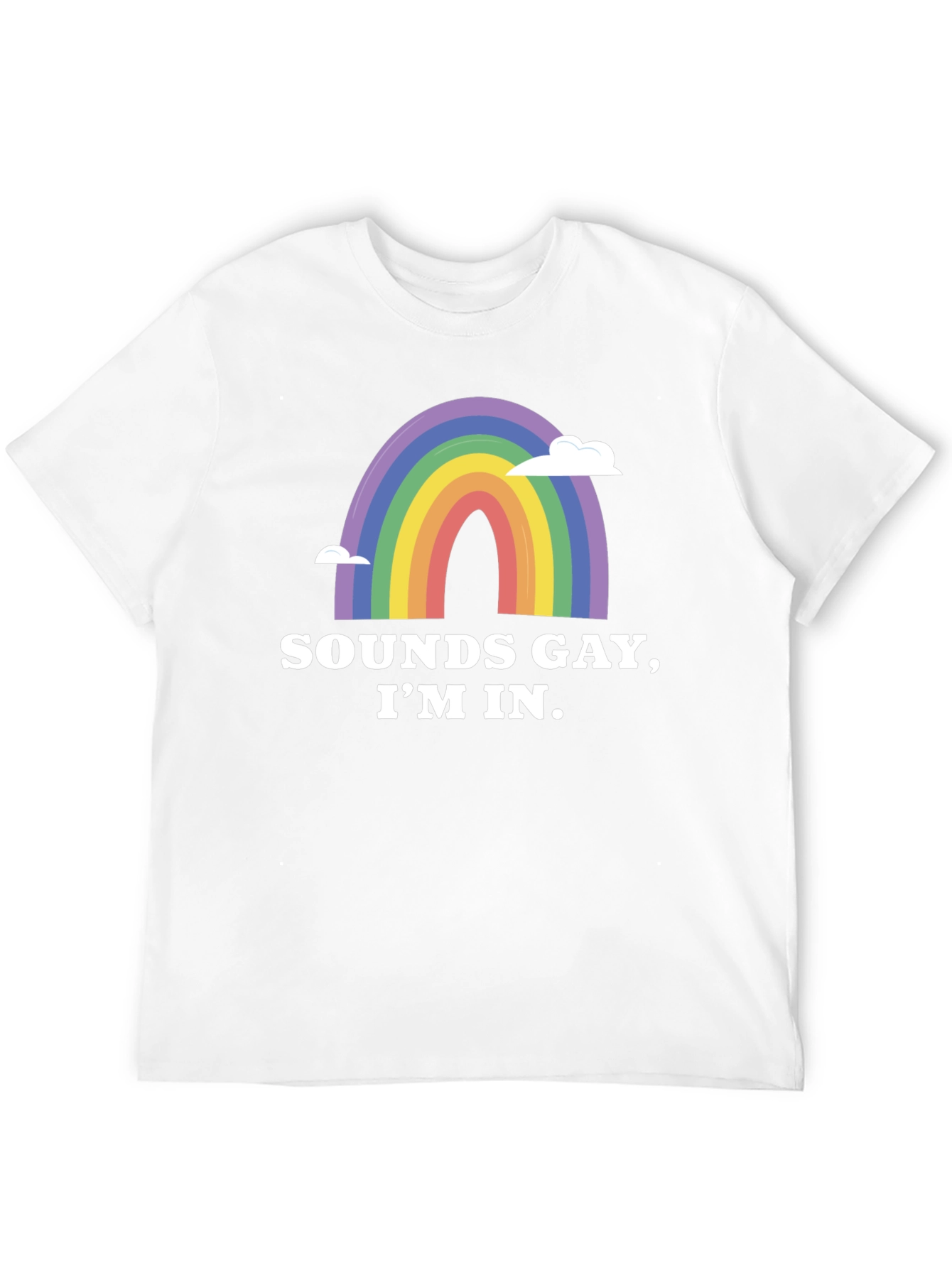 Sounds Gay Im In Rainbow Graphic Tee