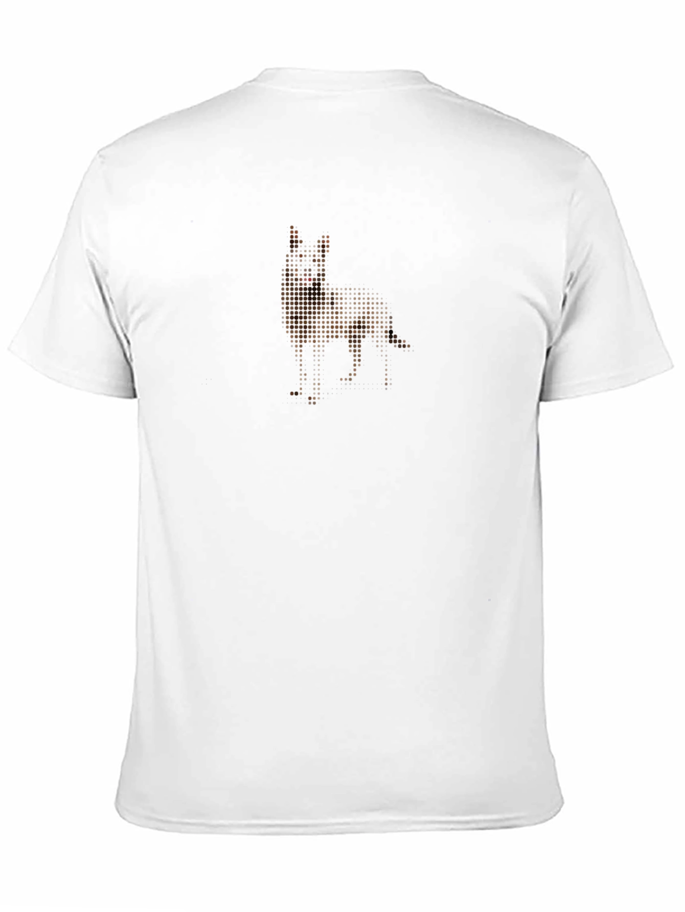 Abstract Dog Graphic Black T-Shirt
