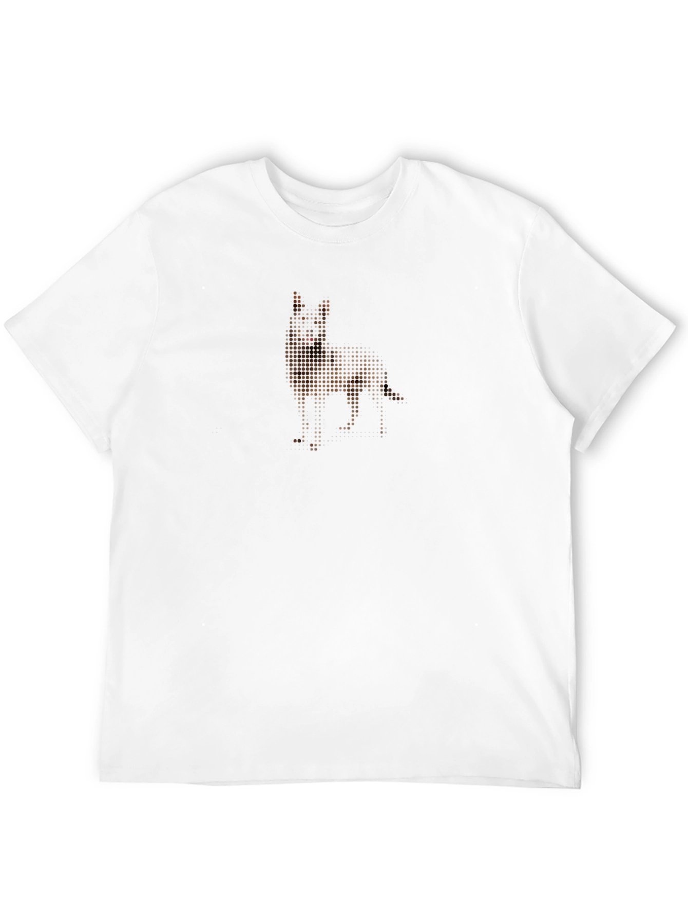 Abstract Dog Graphic Black T-Shirt