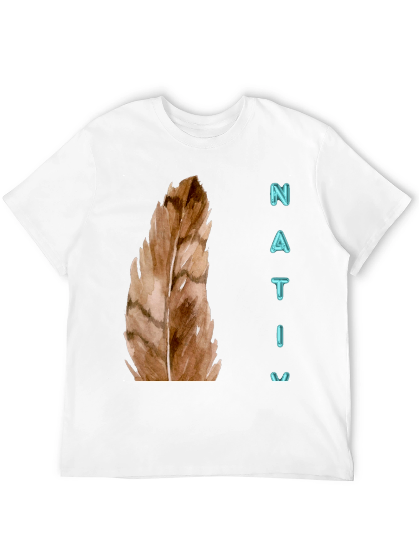 Native Feather Graphic Tee - Unisex Black T-Shirt
