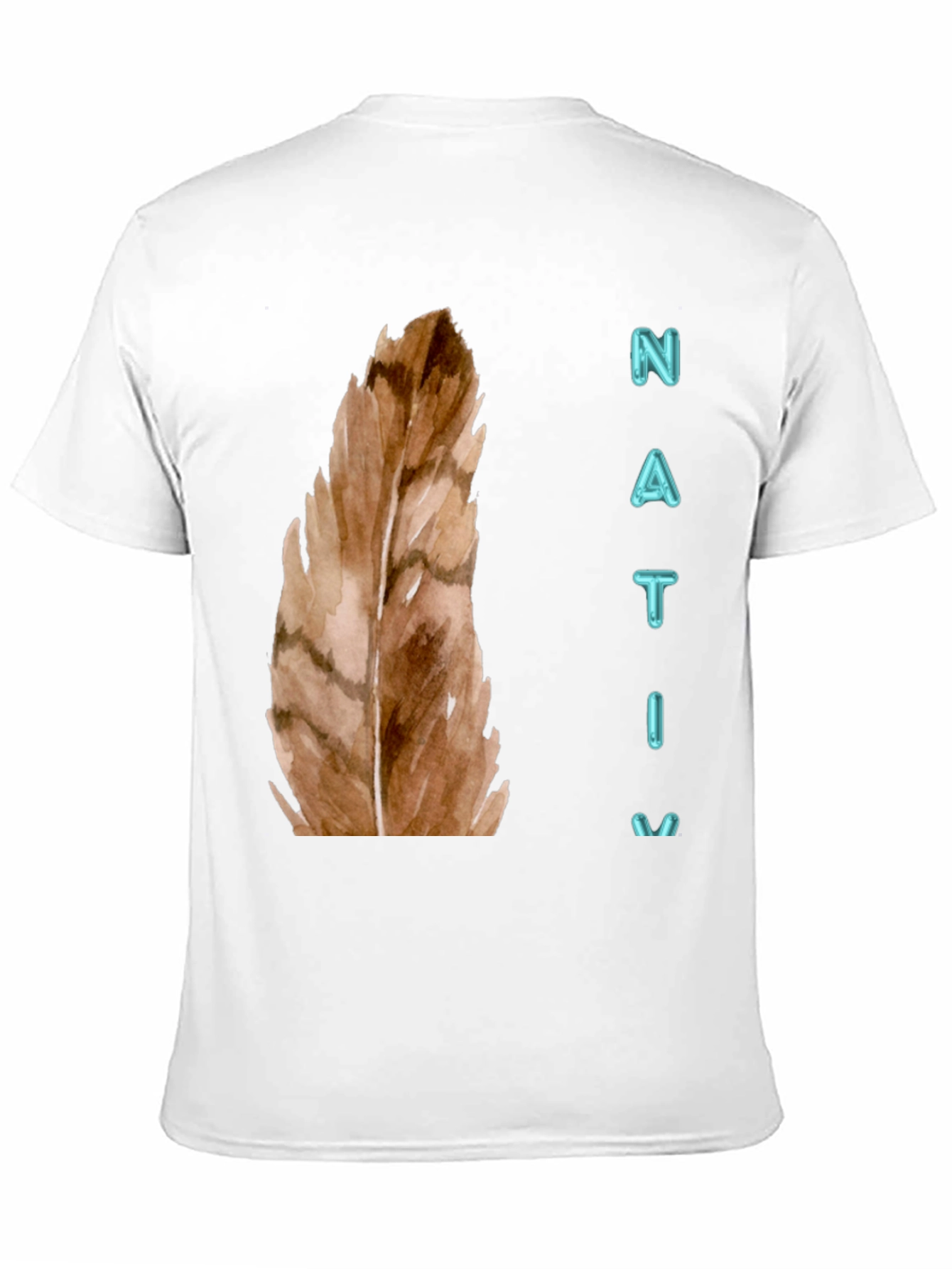 Native Feather Graphic Tee - Unisex Black T-Shirt