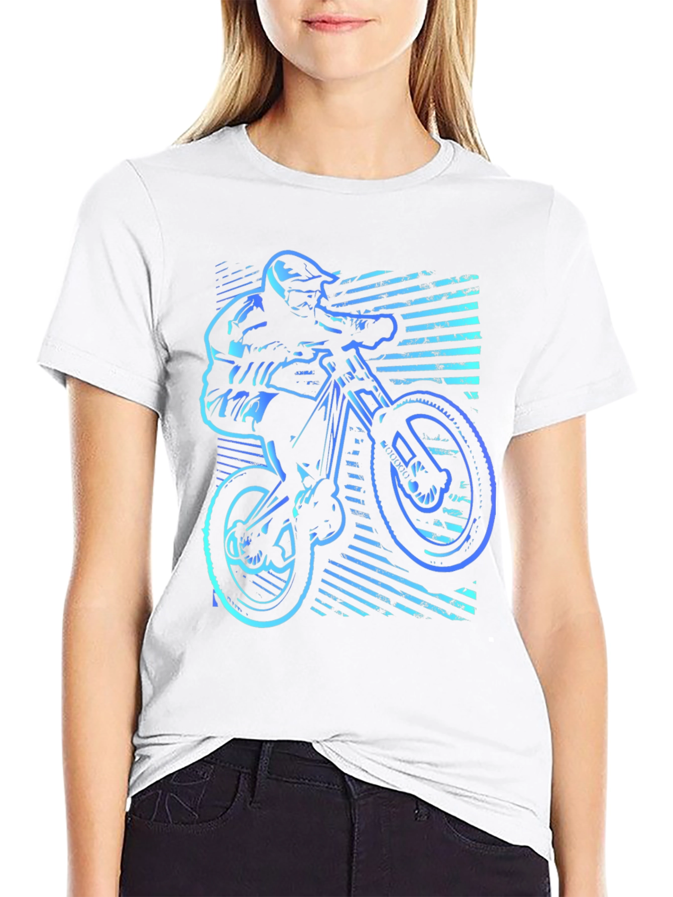 Mountain Bike Rider Graphic T-Shirt