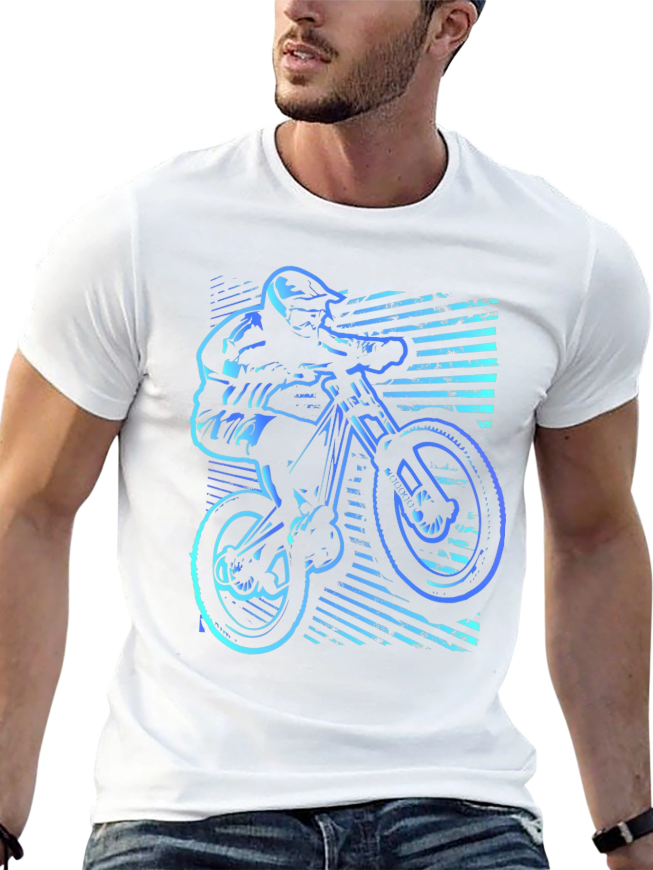 Mountain Bike Rider Graphic T-Shirt