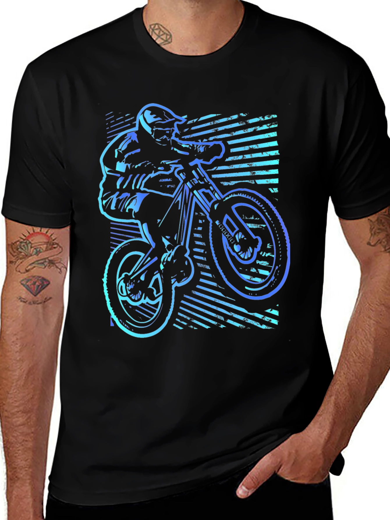 Mountain Bike Rider Graphic T-Shirt