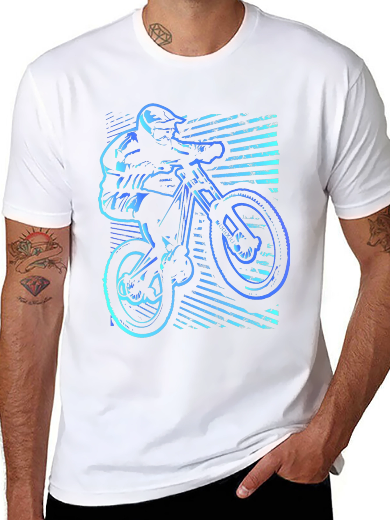 Mountain Bike Rider Graphic T-Shirt