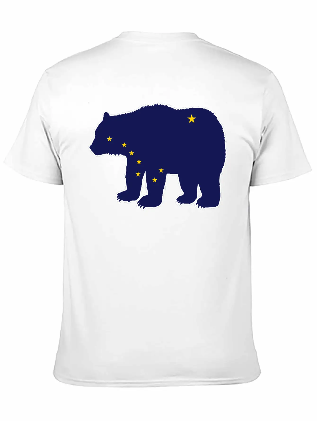 Alaska Flag Bear Basic Graphic T-Shirt – Daily Comfort In Soft Cotton