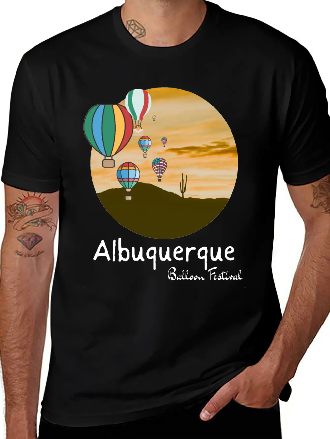 Albuquerque Balloon Fiesta. Balloon Festival Gift Comfortable Minimalist Graphic Tee – Summer Style Essential