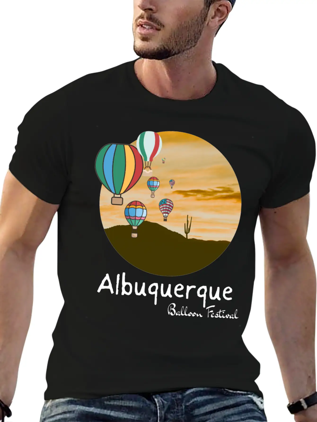 Albuquerque Balloon Fiesta. Balloon Festival Gift Comfortable Minimalist Graphic Tee – Summer Style Essential