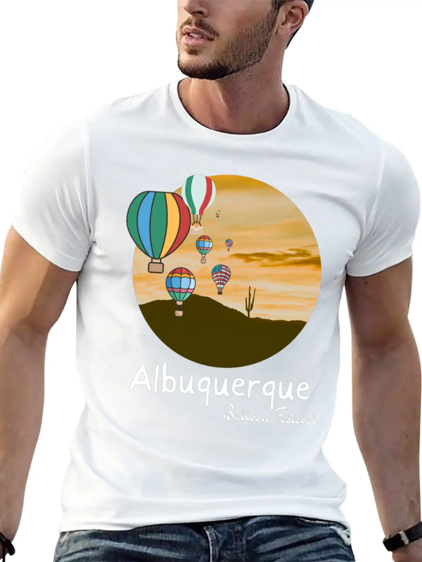 Albuquerque Balloon Fiesta. Balloon Festival Gift Comfortable Minimalist Graphic Tee – Summer Style Essential