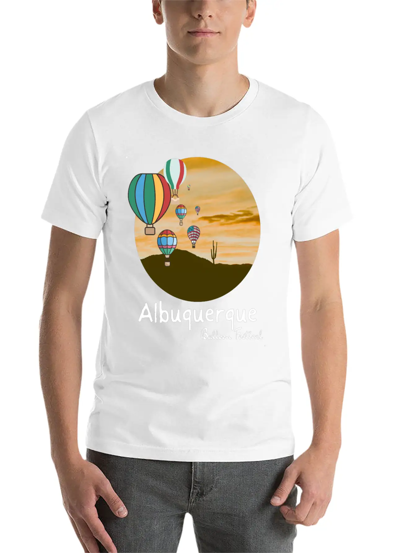 Albuquerque Balloon Fiesta. Balloon Festival Gift Comfortable Minimalist Graphic Tee – Summer Style Essential