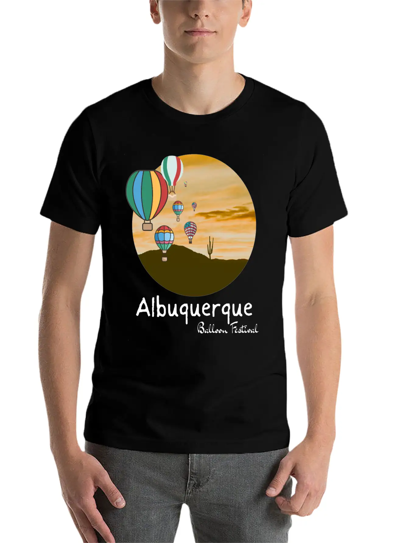 Albuquerque Balloon Fiesta. Balloon Festival Gift Comfortable Minimalist Graphic Tee – Summer Style Essential