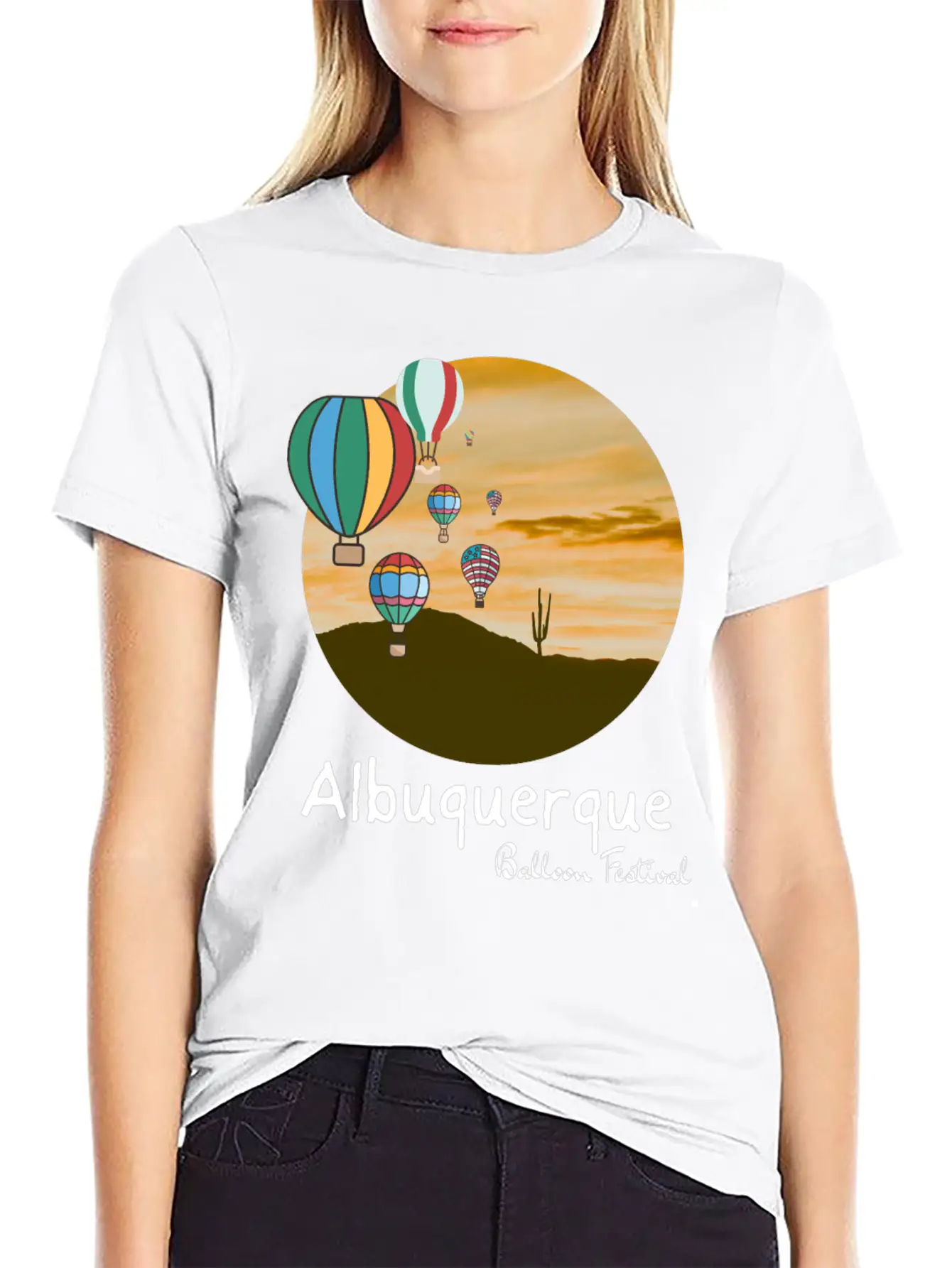 Albuquerque Balloon Fiesta. Balloon Festival Gift Comfortable Minimalist Graphic Tee – Summer Style Essential