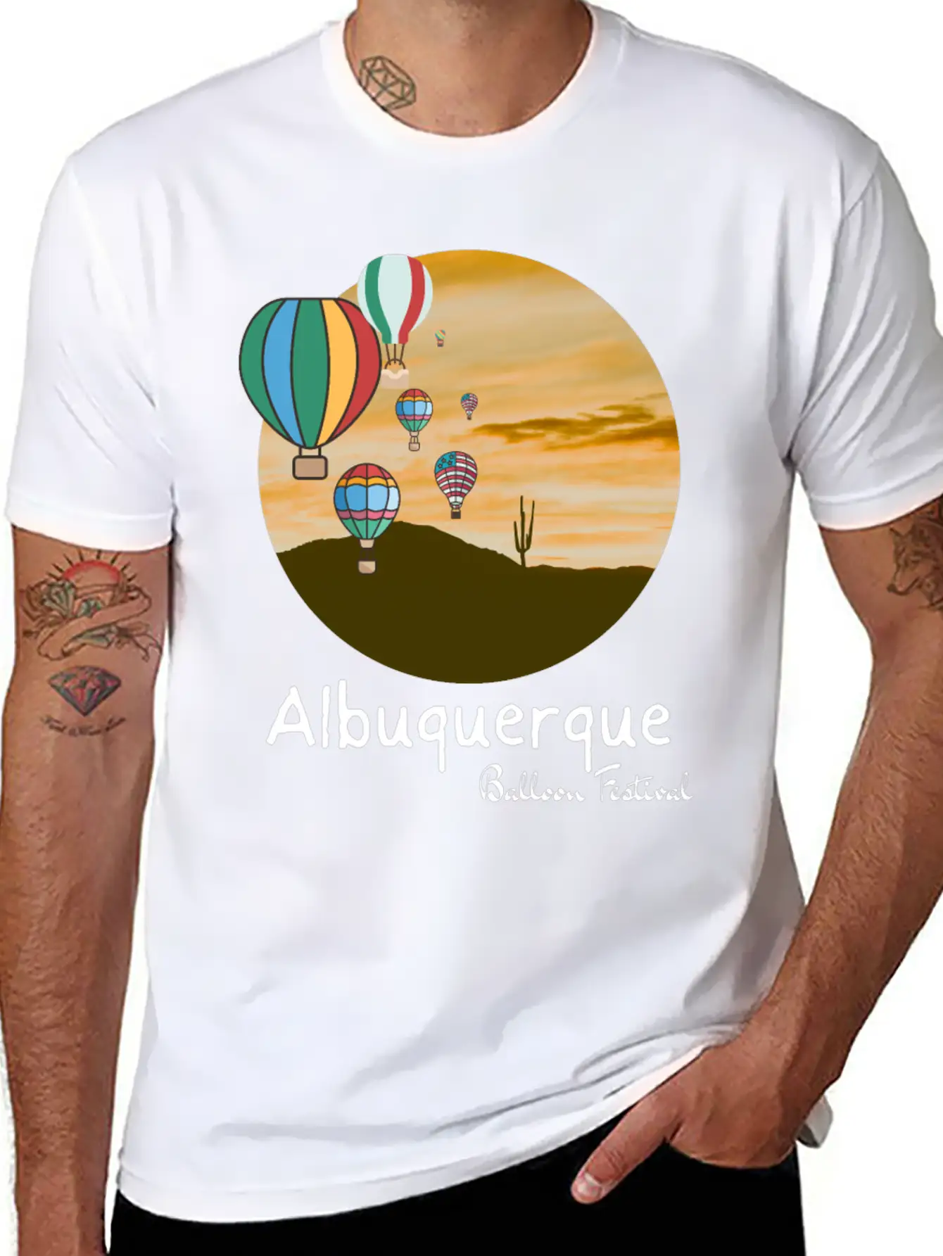 Albuquerque Balloon Fiesta. Balloon Festival Gift Comfortable Minimalist Graphic Tee – Summer Style Essential