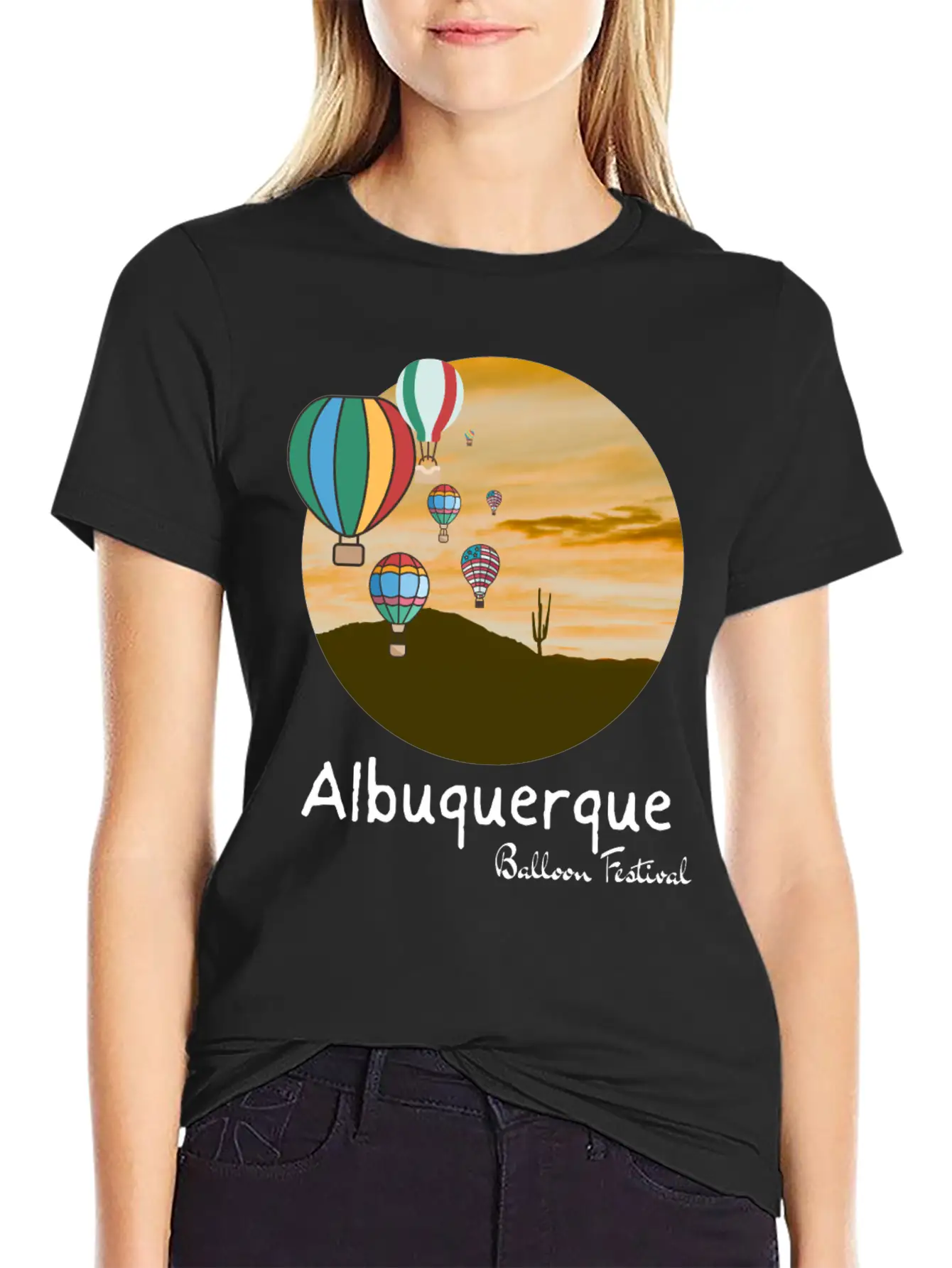 Albuquerque Balloon Fiesta. Balloon Festival Gift Comfortable Minimalist Graphic Tee – Summer Style Essential