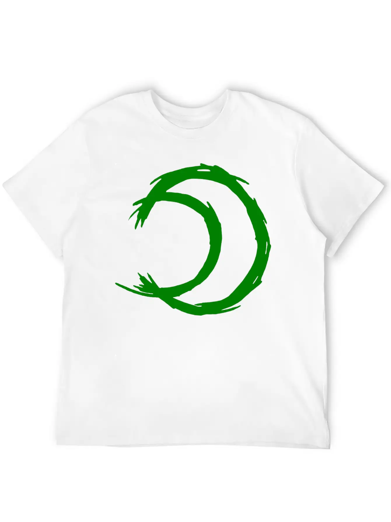 Alchemy Symbol Moon (Silver) Green Timeless Short Sleeve Tee – Comfy And Minimalist Design