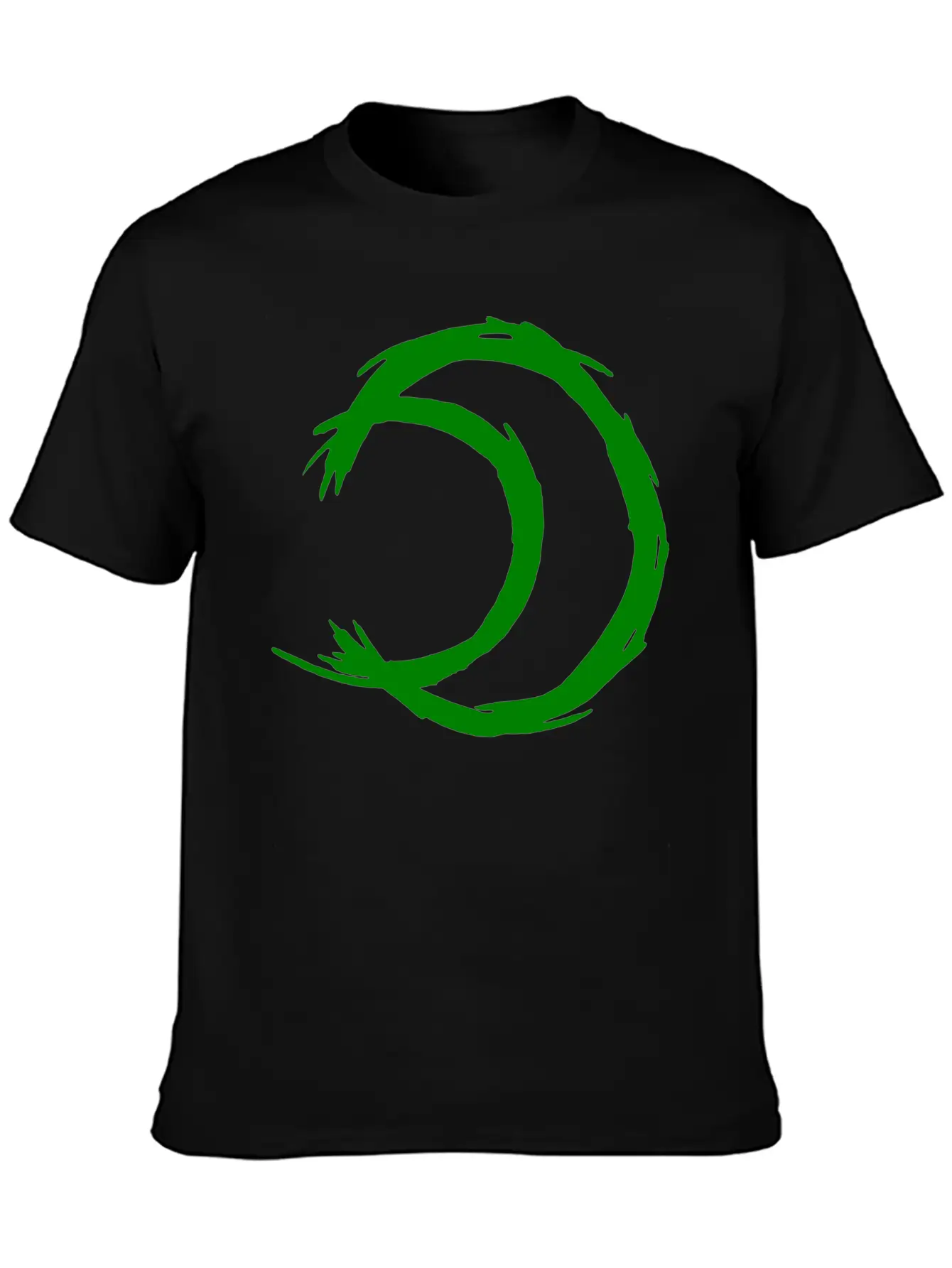 Alchemy Symbol Moon (Silver) Green Timeless Short Sleeve Tee – Comfy And Minimalist Design
