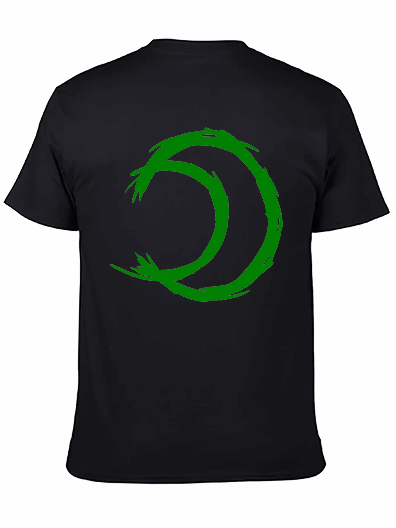 Alchemy Symbol Moon (Silver) Green Timeless Short Sleeve Tee – Comfy And Minimalist Design