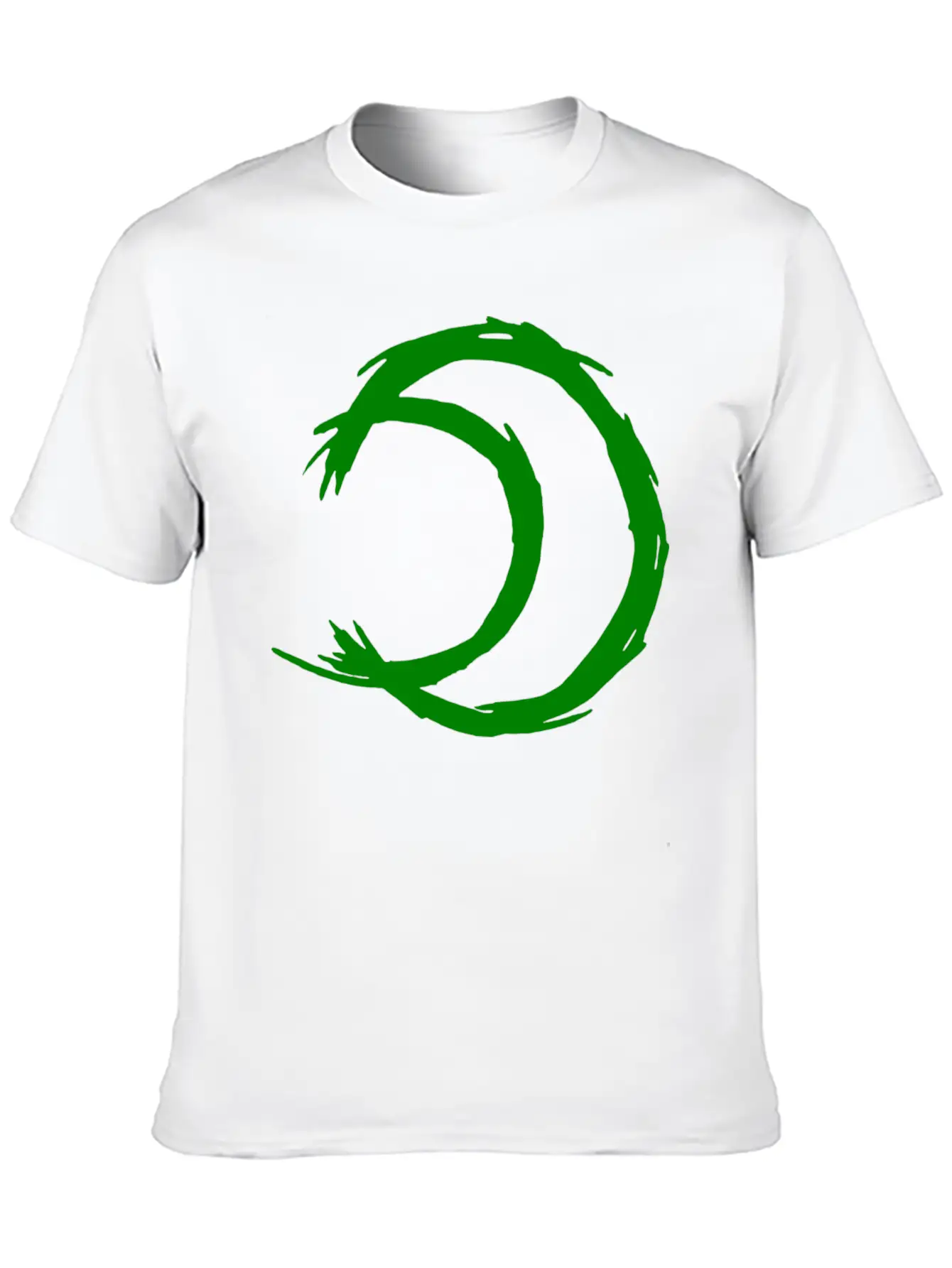 Alchemy Symbol Moon (Silver) Green Timeless Short Sleeve Tee – Comfy And Minimalist Design