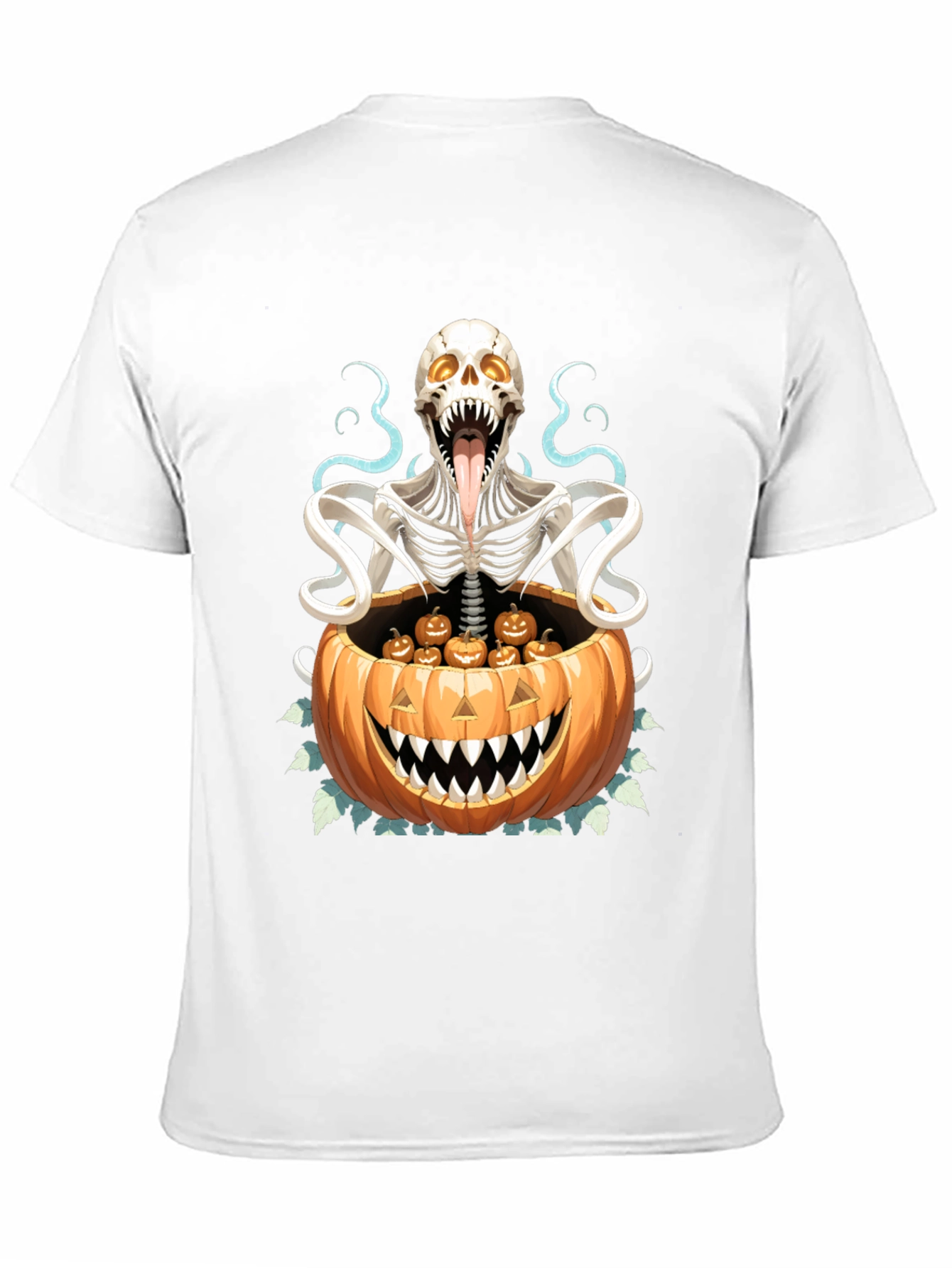 Halloween Skeleton Pumpkin T-Shirt