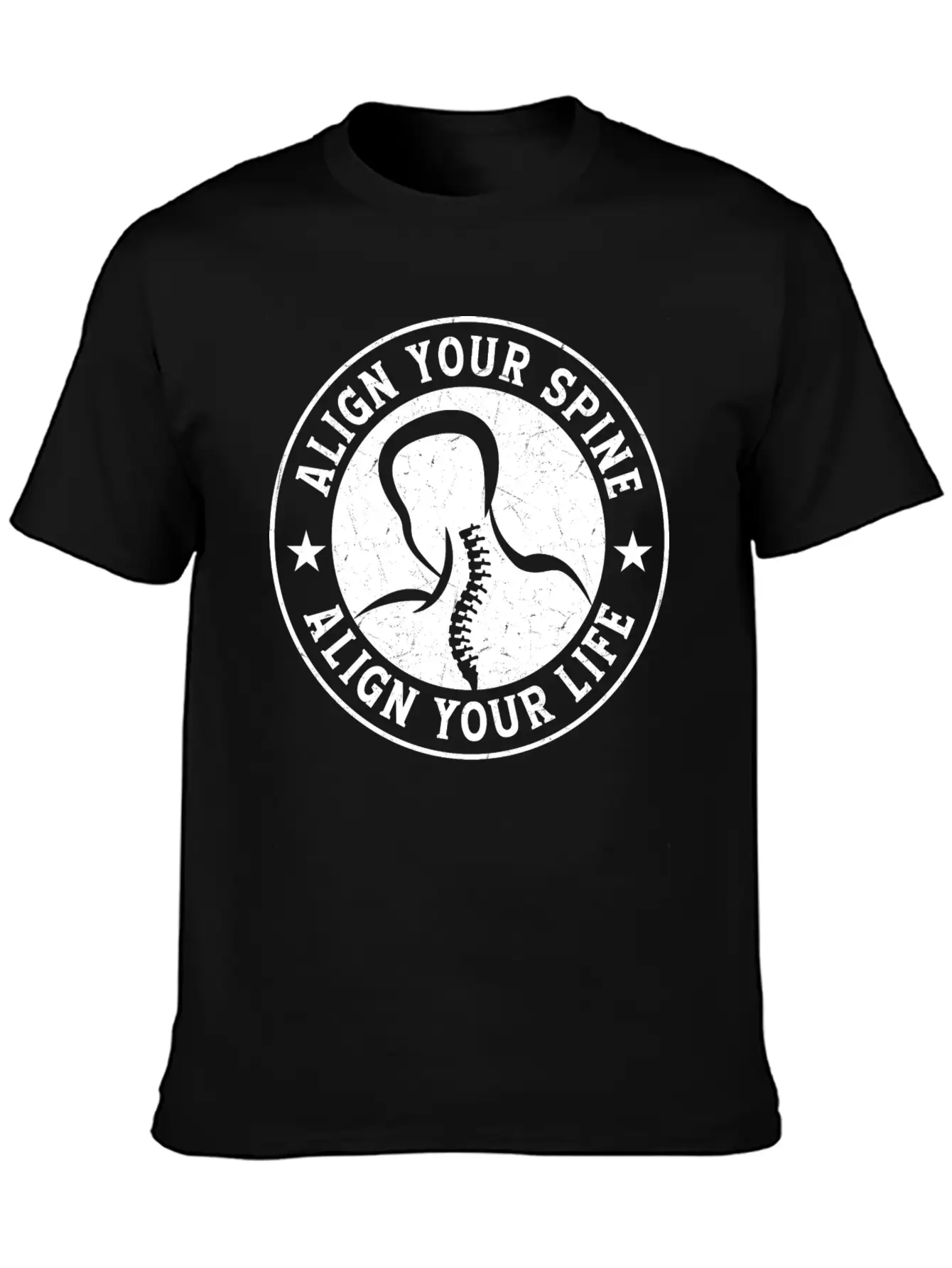 Align Your Spine Align Your Life Chiropractor Chir Comfortable Minimalist Graphic Tee – Summer Style Essential
