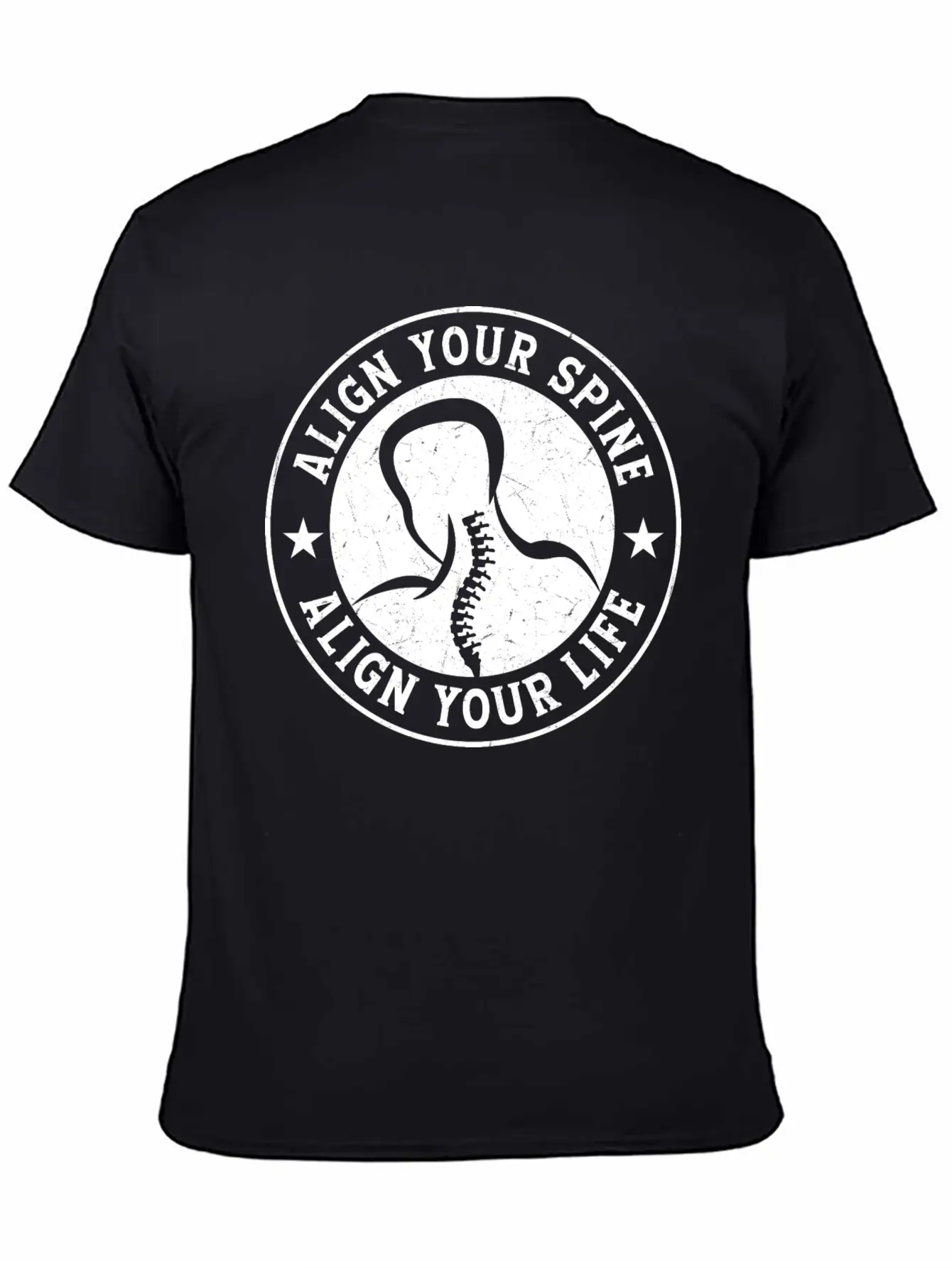 Align Your Spine Align Your Life Chiropractor Chir Comfortable Minimalist Graphic Tee – Summer Style Essential